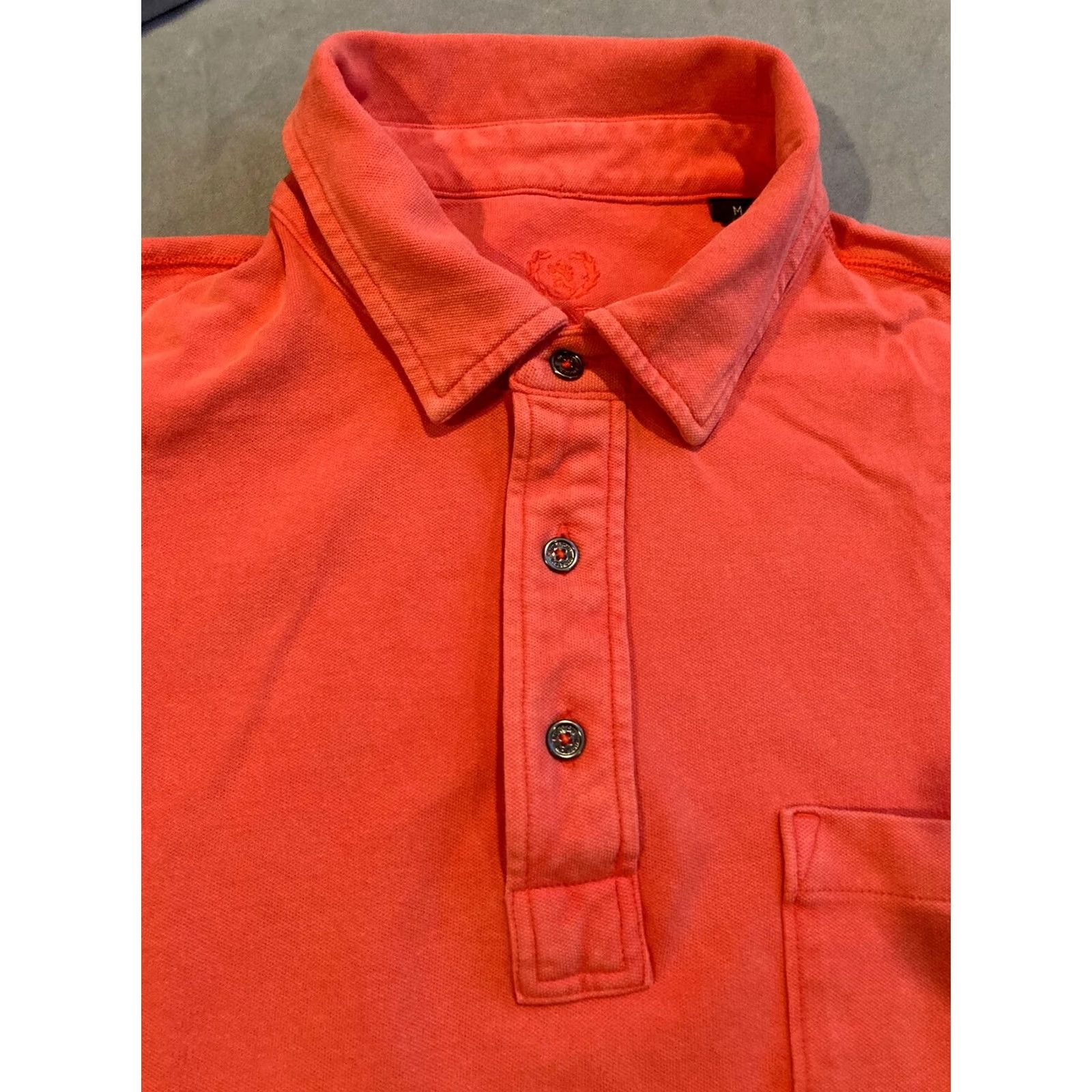 BUGATCHI Beautiful Bugatchi Red Pique Cotton Golf Polo - Medium Size US M / EU 48-50 / 2 - 3 Thumbnail
