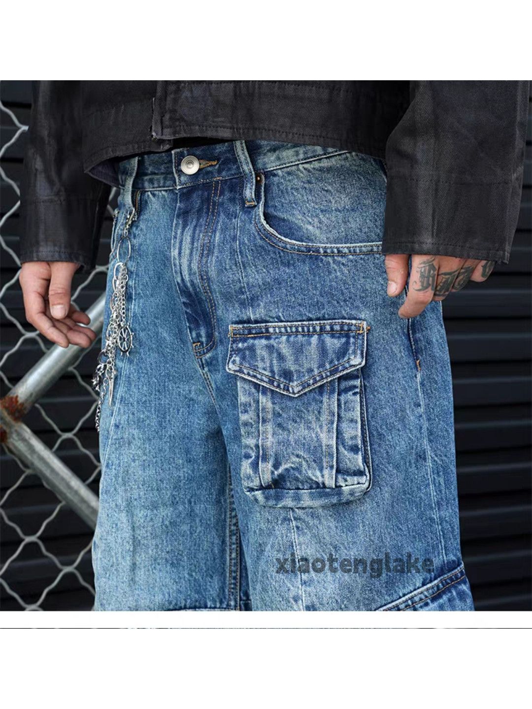 Jean ltx supreme Stussy kith style baggy faded opium cargo jeans Size US 28 / EU 44 - 3 Thumbnail