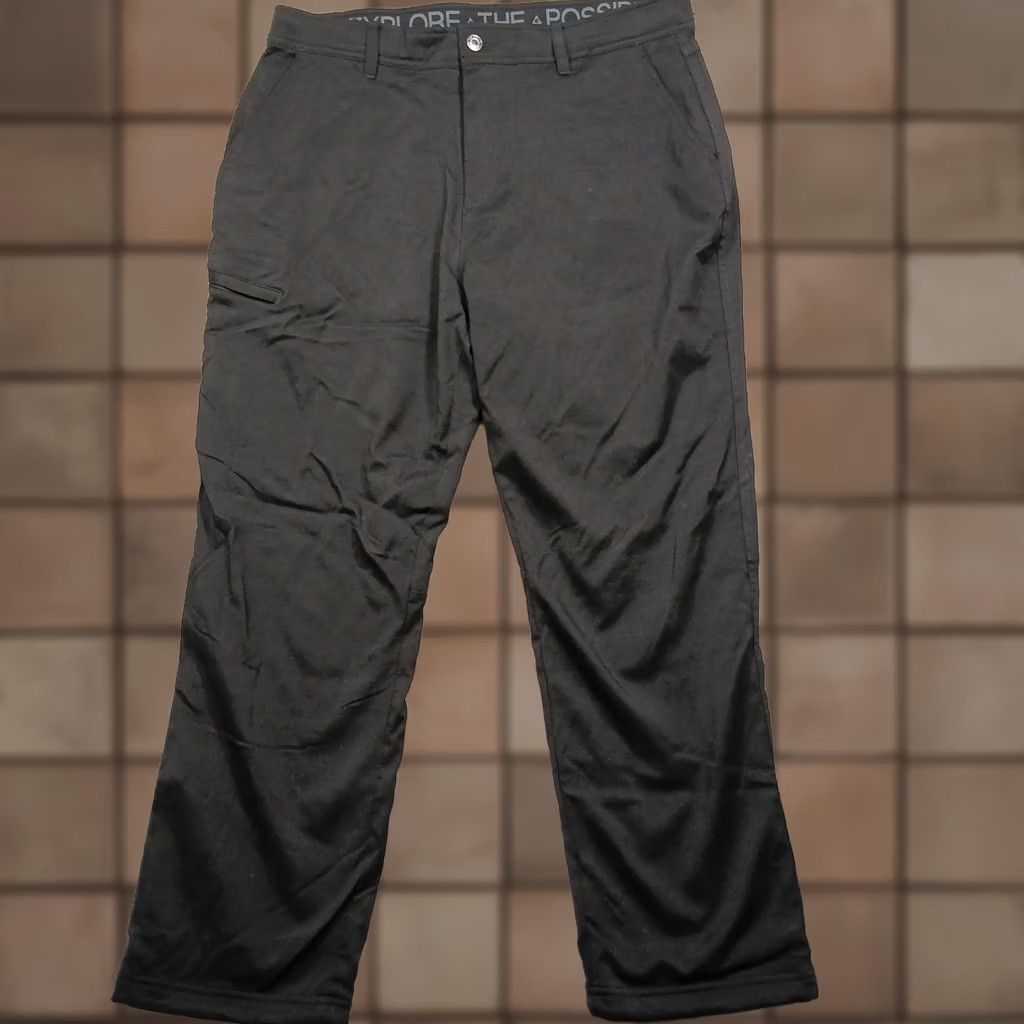 Vintage Gerry Pants Men's 36x30 Black Nylon Spandex Polyester Cargo Hiking Outdoor Regular 30 Inseam With Pockets Zipper Button Adjustable Waist Wool? Size US 36 / EU 52 - 1 Thumbnail