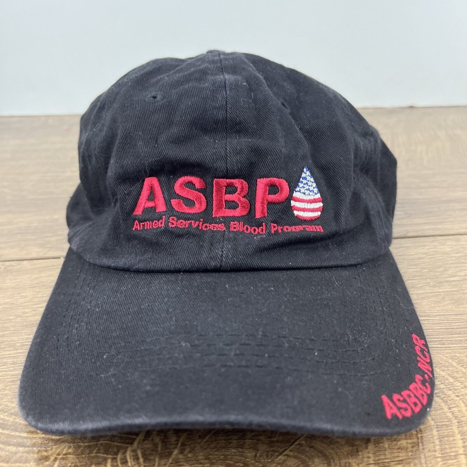 Other ASBP Hat Armed Services Blood Hat Black Adjustable Hat Black Size ONE SIZE - 6 Thumbnail