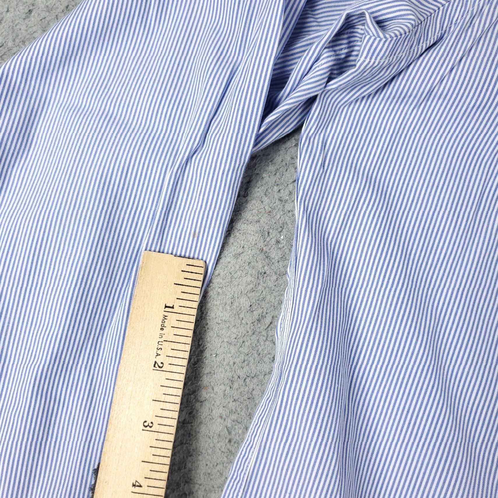 Tommy Hilfiger Tommy Hilfiger Shirt Mens XL Blue Striped Button Up Long Sleeve Cotton Collared Logo Casual Mens Size US XL / EU 56 / 4 - 6 Thumbnail