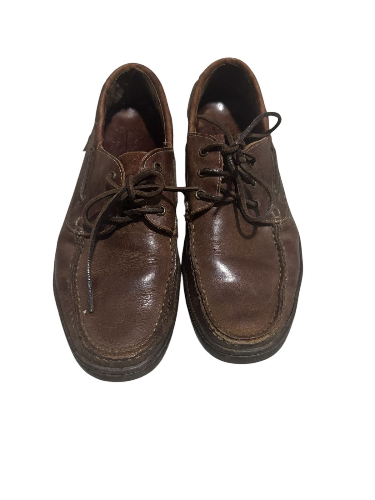 Genuine Leather × Paraboot Paraboot Leather Low Cut Thiers Lisse America Shoes Size US 13 / EU 46 - 2 Thumbnail