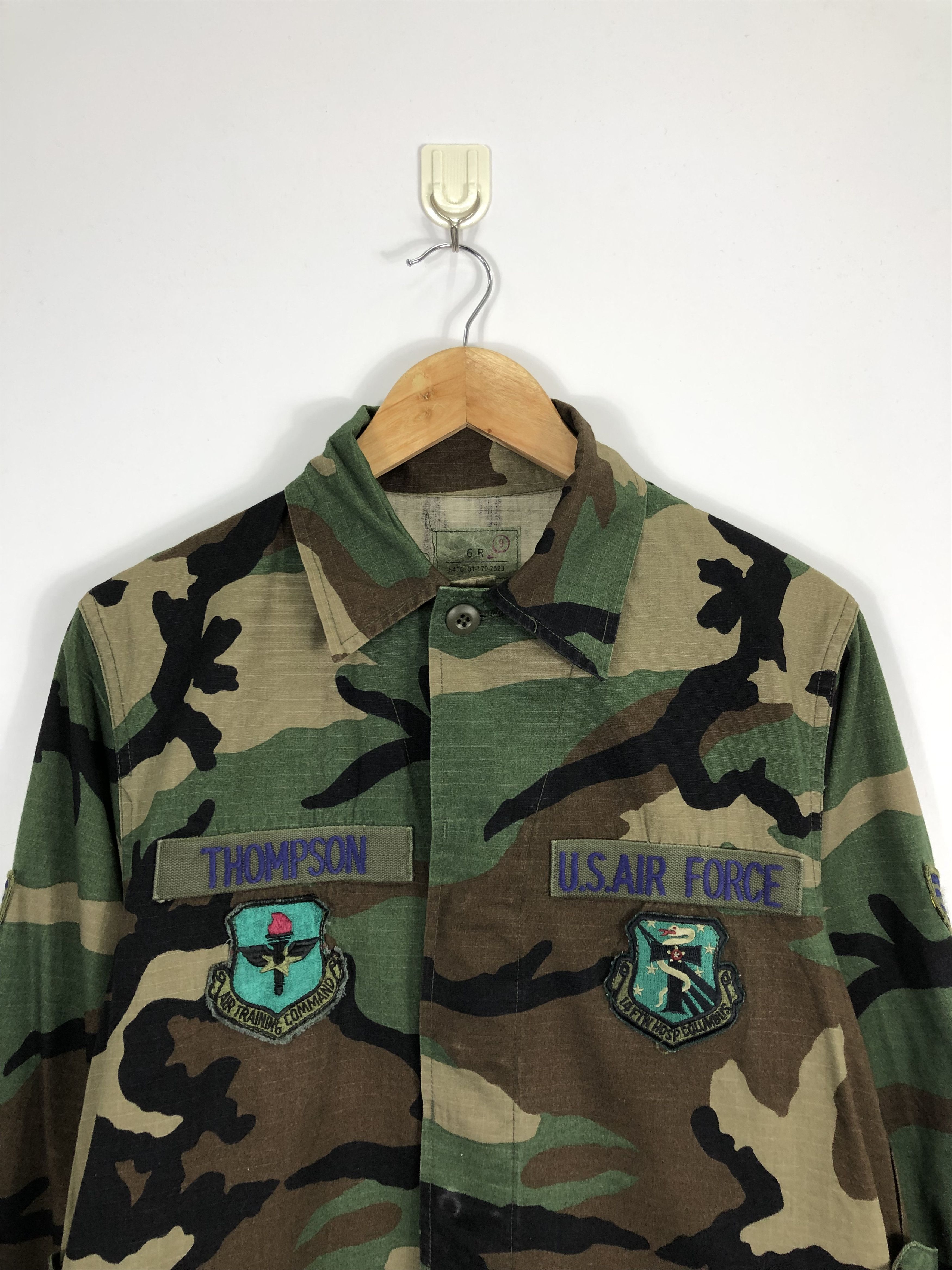 Vintage Vintage Us Air Force Camo Denim Jacket J0664 Size US M / EU 48-50 / 2 - 2 Thumbnail