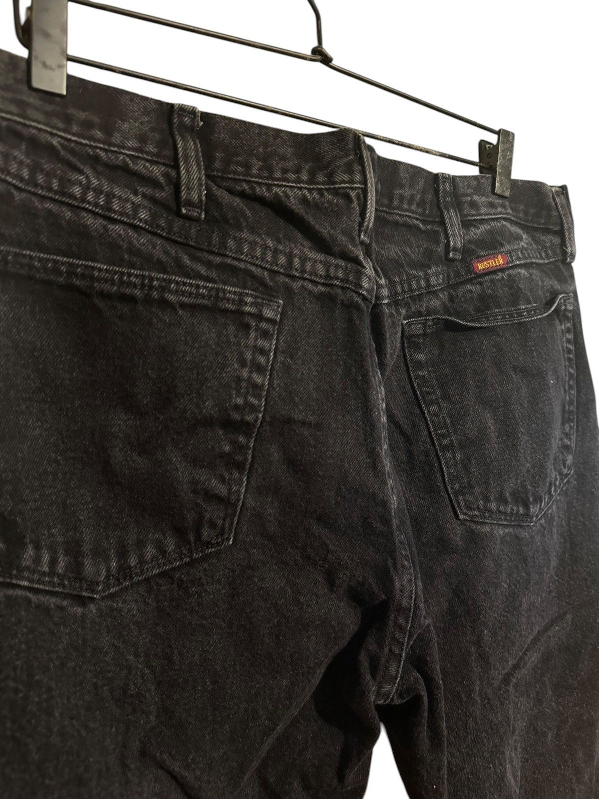 Vintage Rustlers black denim jeans 38x29 Size US 38 / EU 54 - 1 Thumbnail