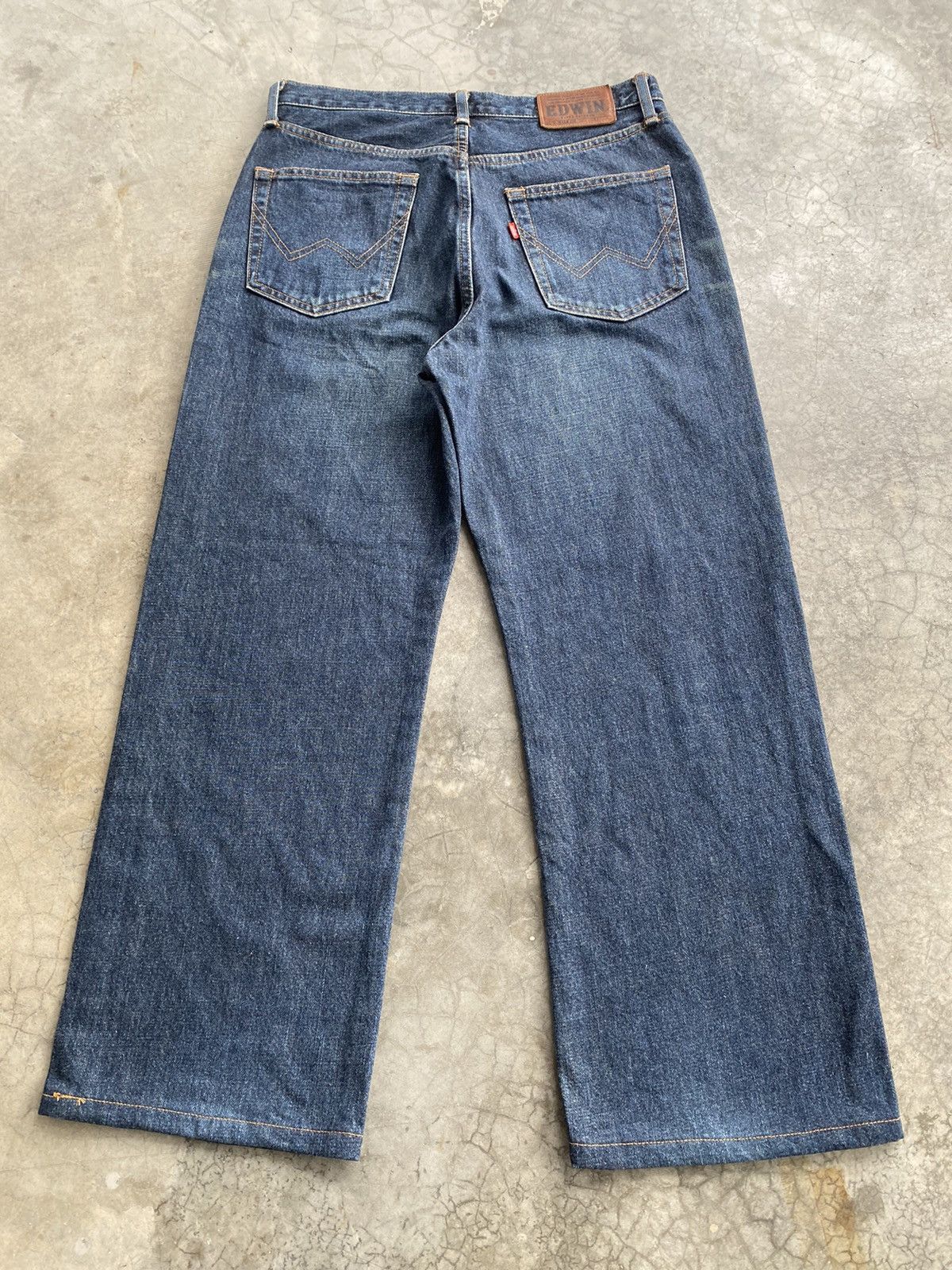 Edwin × Japanese Brand Baggy Jeans Edwin X403 Distressed Size US 31 - 7 Thumbnail