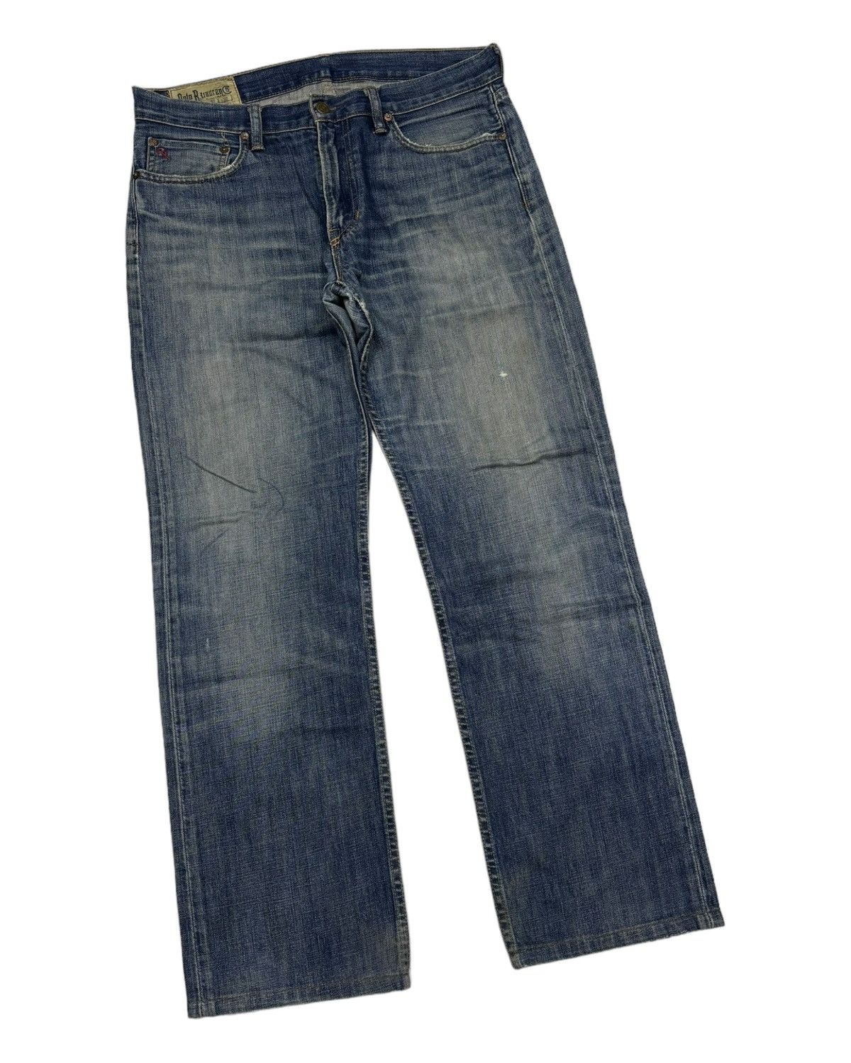 Polo Ralph Lauren POLO RALPH LAUREN BAGGY DISTRESSED DENIM JEANS Size US 34 / EU 50 - 3 Thumbnail