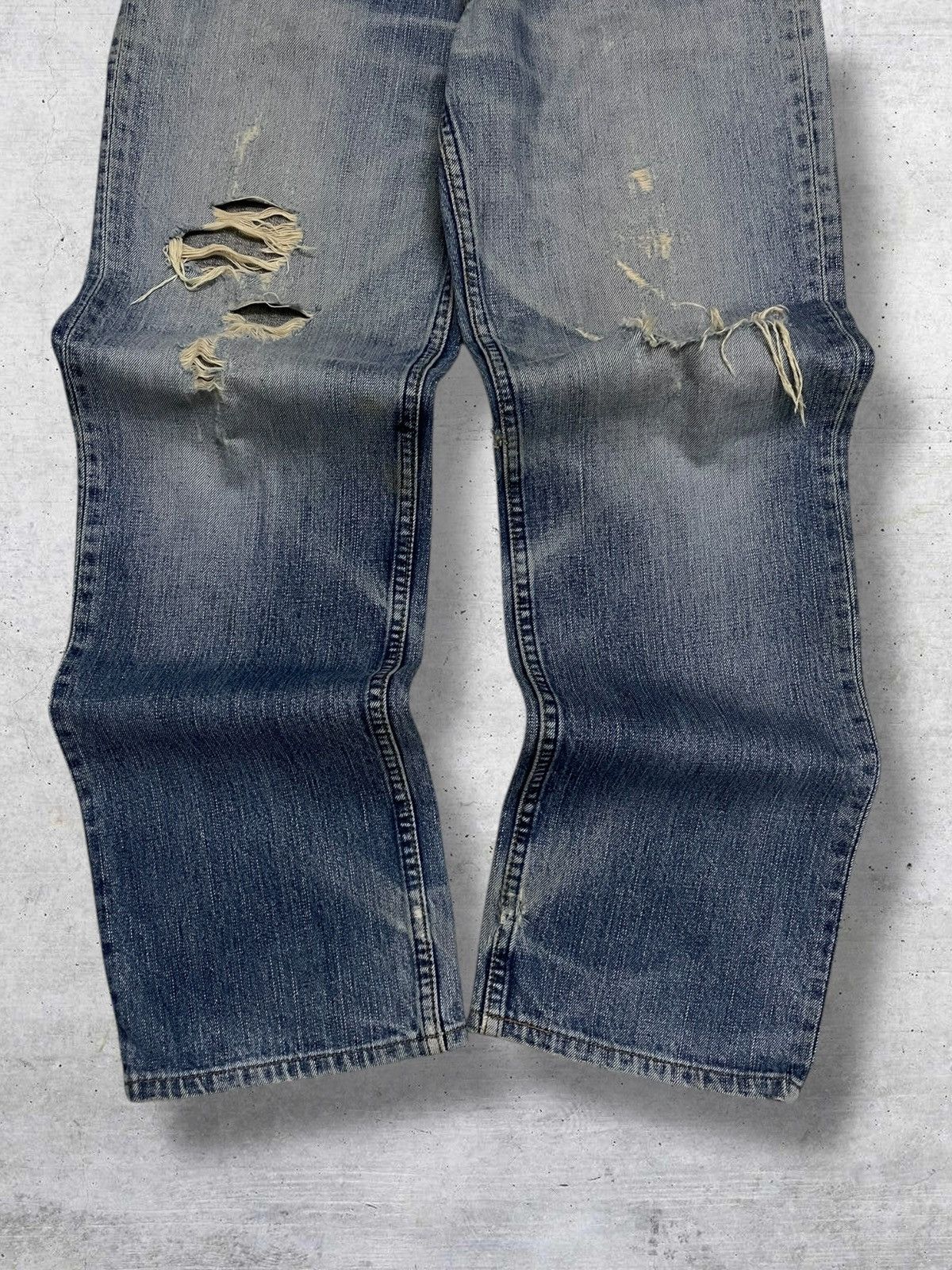 Levi's Vintage Clothing VINTAGE 502 LEVIS USA DESIGNER 90S RIPPED OG GRUNGE DENIM Size US 30 / EU 46 - 3 Thumbnail