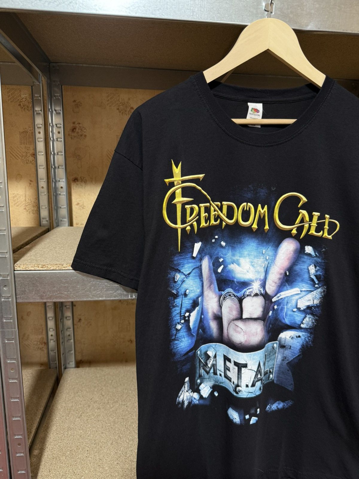 Band Tees × Vintage Vintage Freedom Call Metal European Tour 2019 Rock T-Shirt Size US XL / EU 56 / 4 - 3 Thumbnail