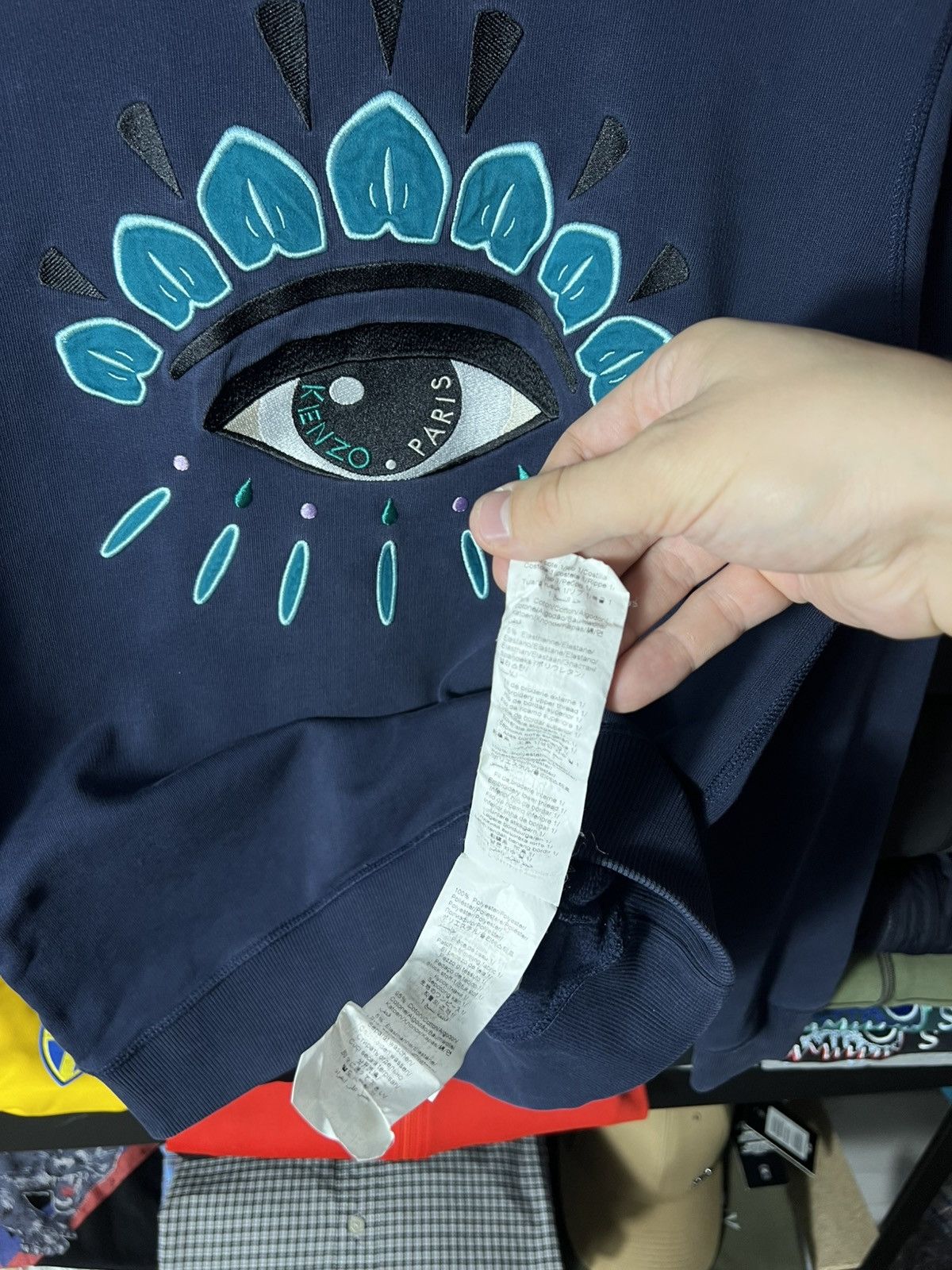 Kenzo 💙 Kenzo Eye Sweatshirt Navy Size S Size US S / EU 44-46 / 1 - 14 Thumbnail