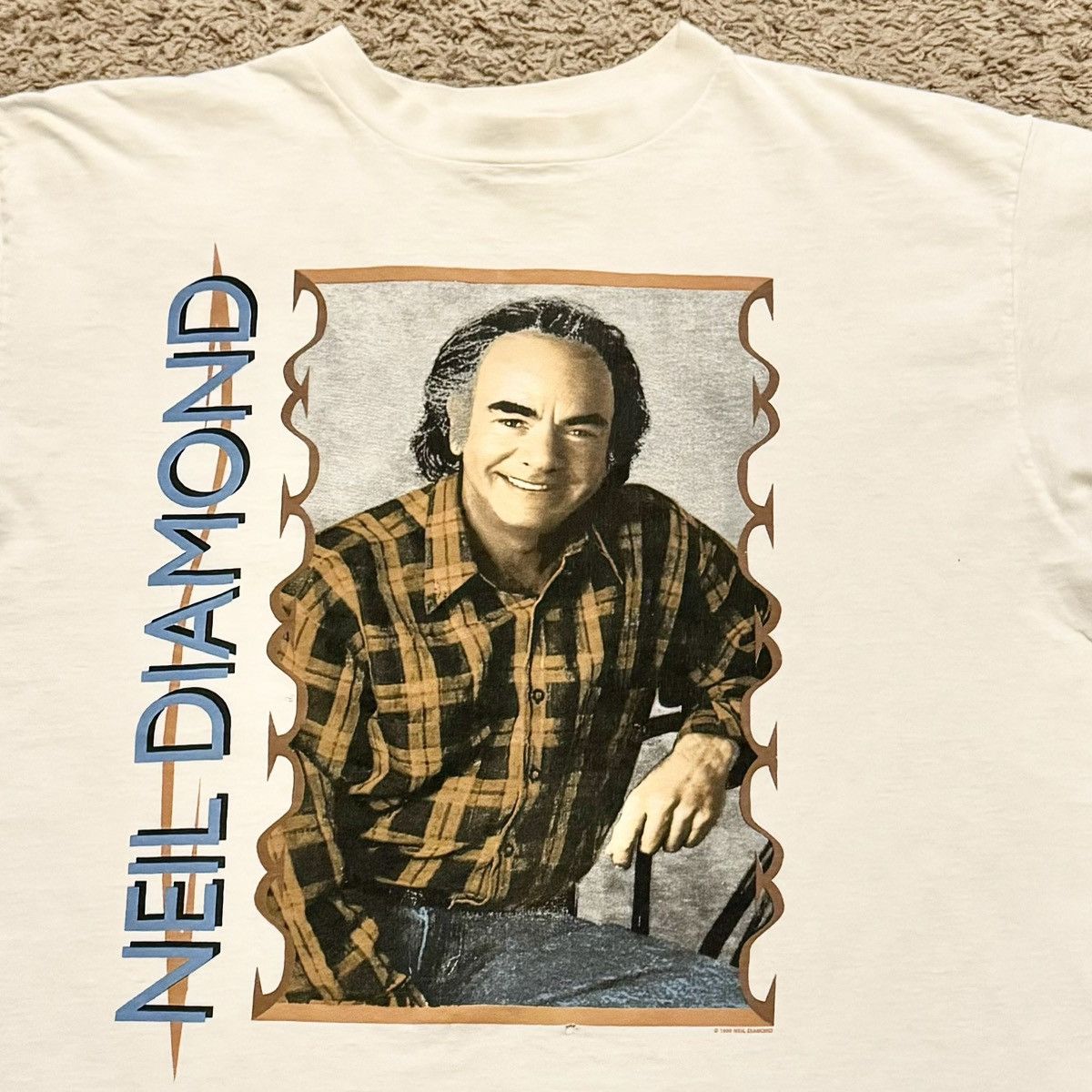 Band Tees VINTAGE NIEL DIAMOND TOUR TEE! Size US XL / EU 56 / 4 - 3 Thumbnail