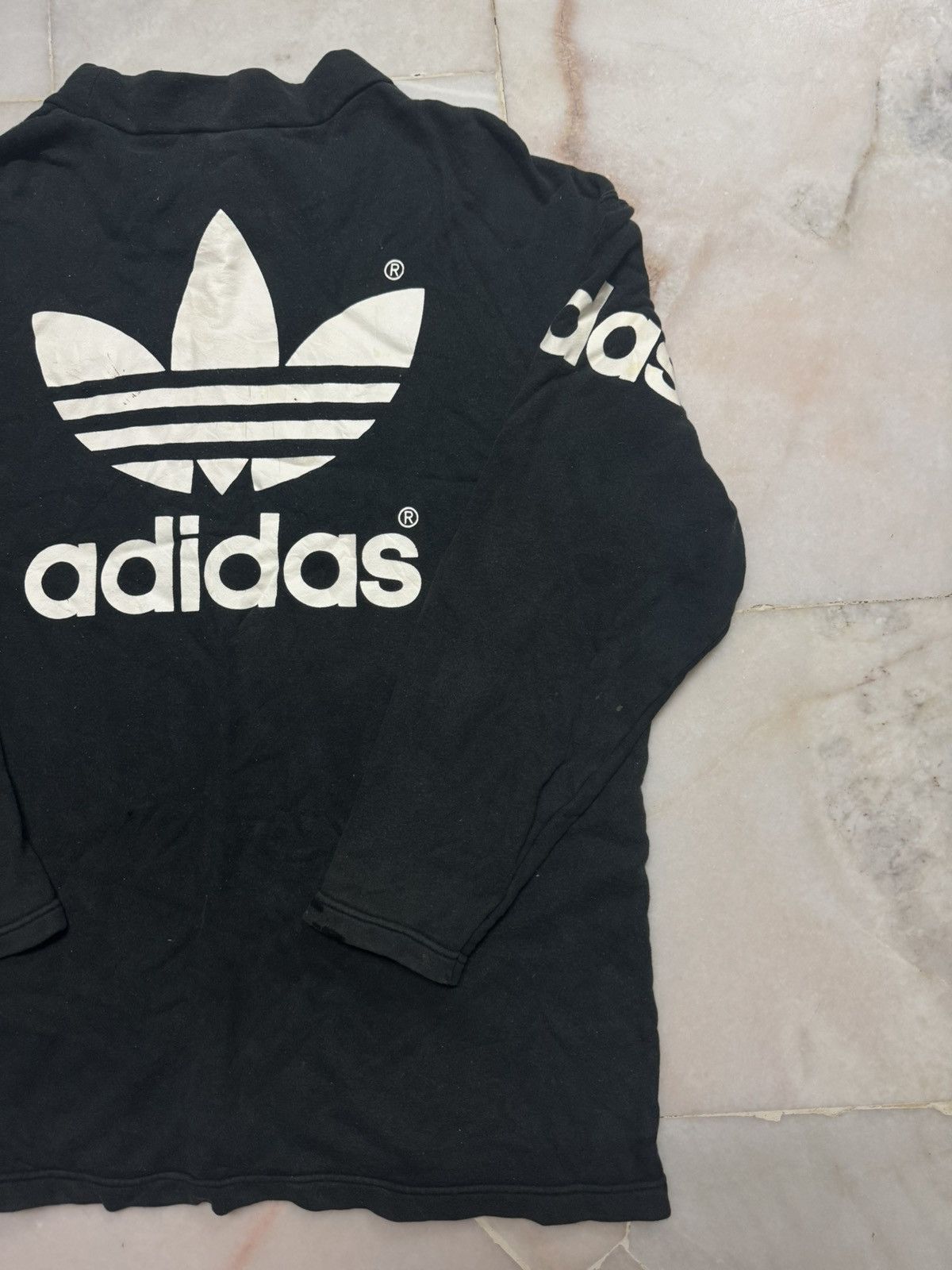 Adidas 💥VINTAGE 90's ADIDAS JAPAN BIG LOGO MIRROR PRINT DISTRESSED Size US L / EU 52-54 / 3 - 17 Thumbnail
