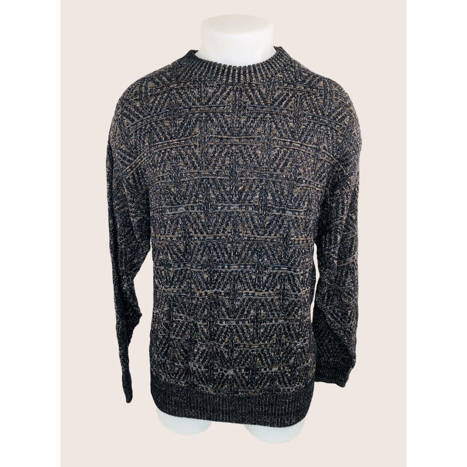 Neiman Marcus NEIMAN MARCUS - w TAGS - Knit Geometric Mens Lg. Sweater Size US L / EU 52-54 / 3 - 1 Thumbnail