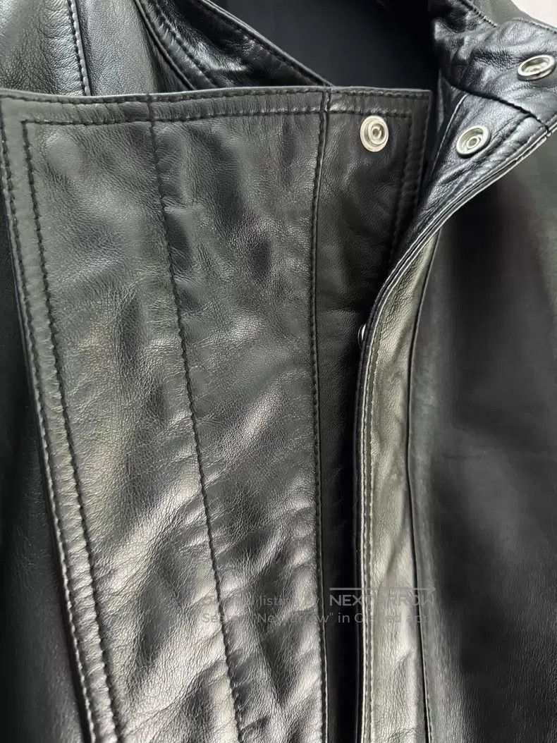 Dior Dior Black Leather Jacket with Hidden Buttons i Size US M / EU 48-50 / 2 - 3 Thumbnail