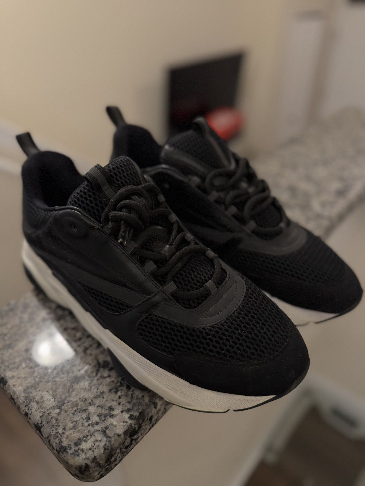 Dior Size 47EU/14US - Dior B22 Black White (Discontinued) Size US 14 / EU 47 - 6 Thumbnail
