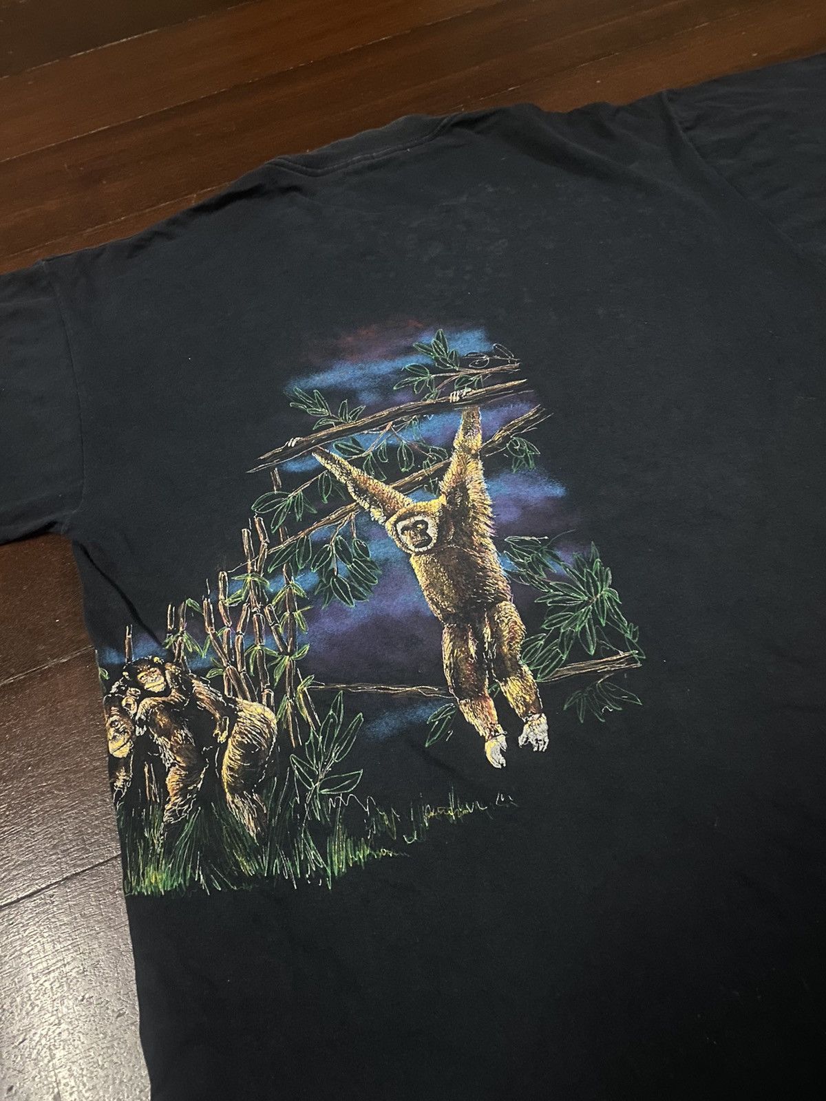 Arts & Science × Vintage FIRE 🔥 VINTAGE 90s HAZELWOODS ART KINGKONG HUMOR ART Size US L / EU 52-54 / 3 - 14 Thumbnail