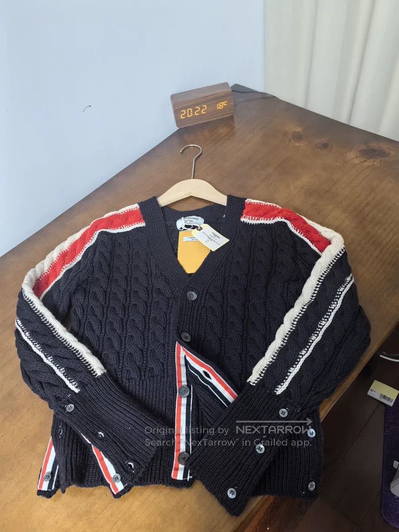 Thom Browne Thom Browne Cotton Wool Cardigan Size US XS / EU 42 / 0 - 1 Thumbnail