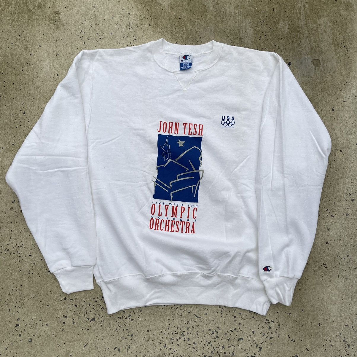 Champion Vintage 90s JOHN TESH OLYMPIC ORCHESTRA CHAMPION Crewneck Size US L / EU 52-54 / 3 - 1 Thumbnail