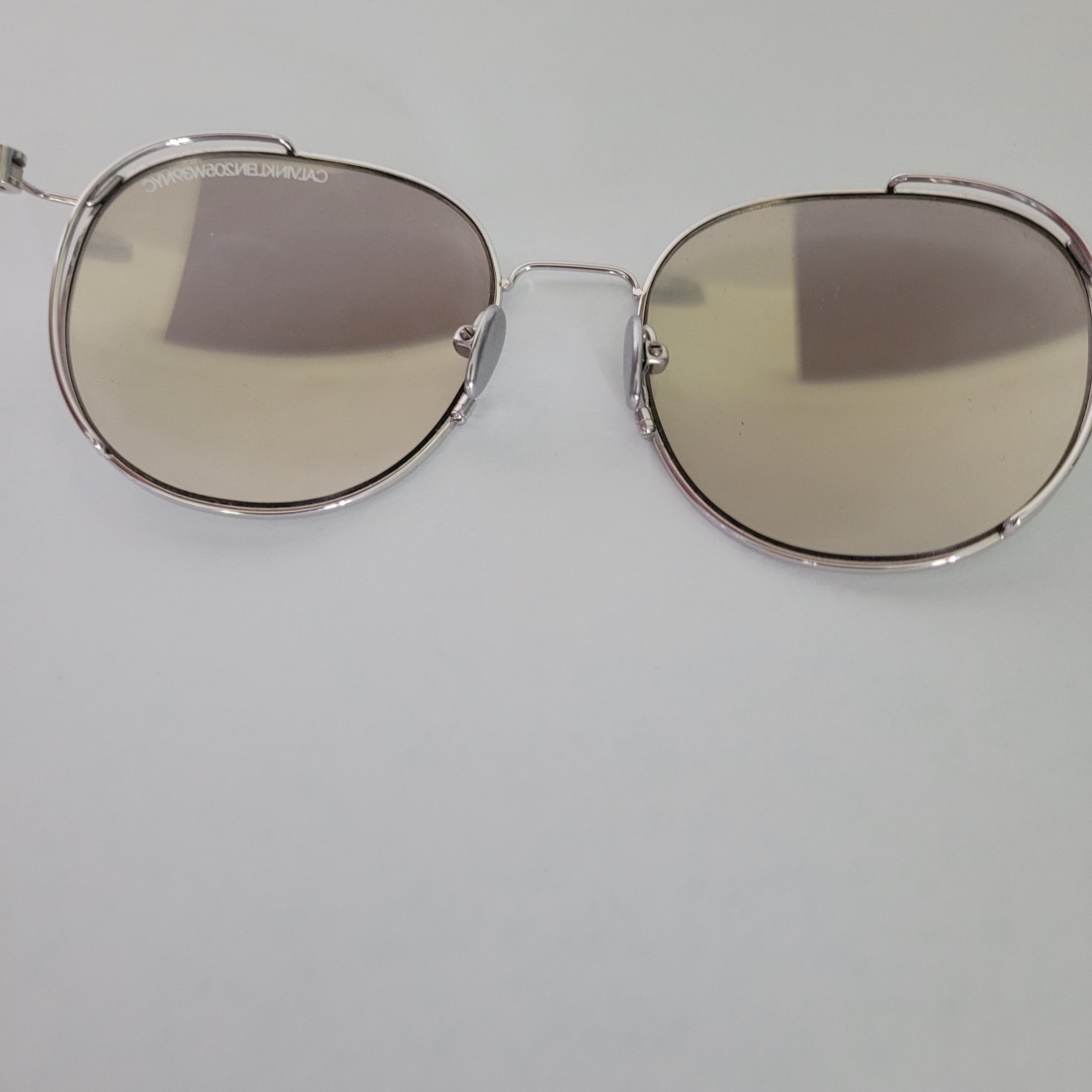 Calvin Klein × Calvin Klein 205W39NYC × Raf Simons Calvin Klein 205W39NYC by Raf Simons titanium sunglasses Size ONE SIZE - 13 Thumbnail