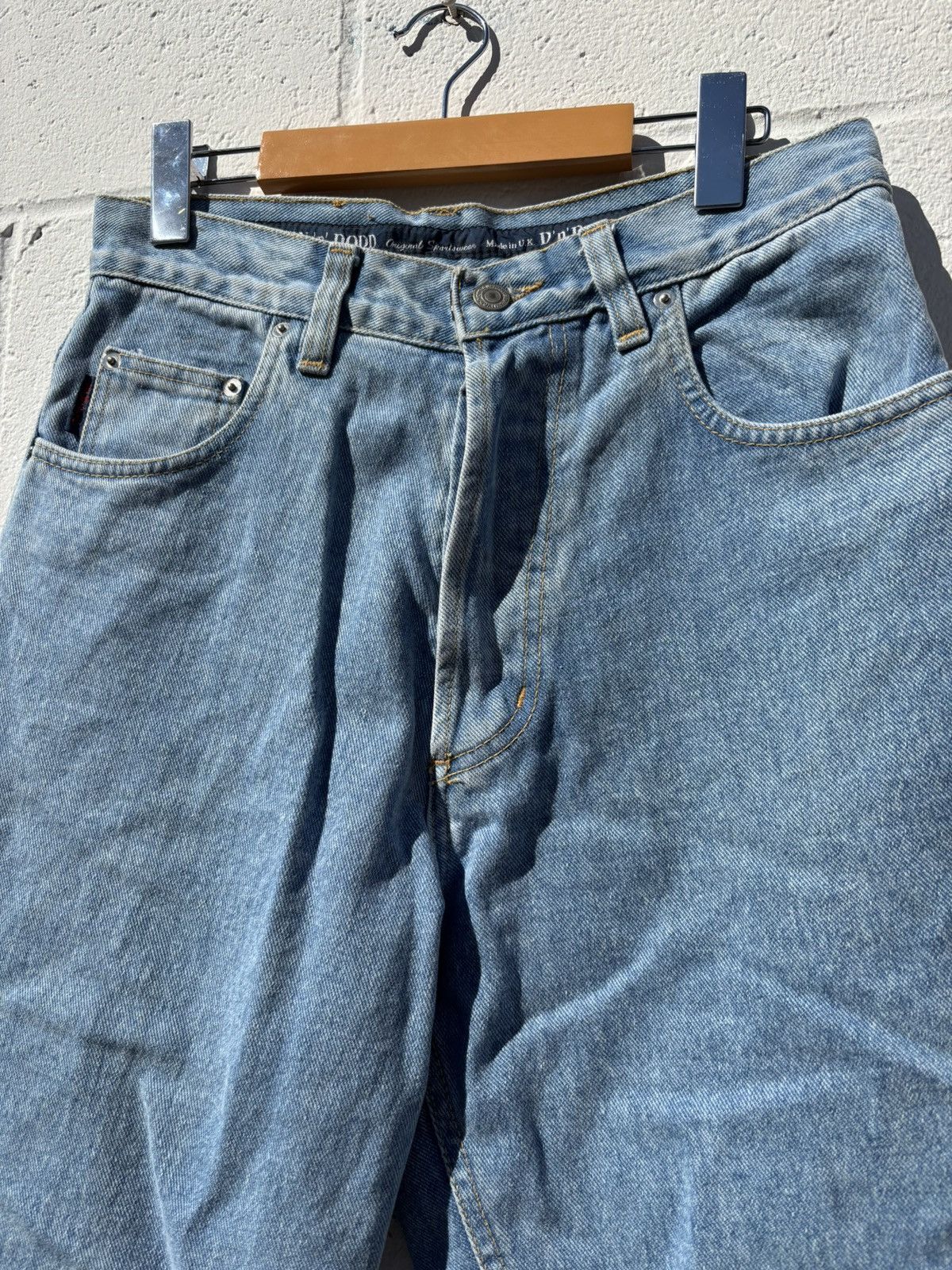 Vintage Vintage 90s High Rise Straight Leg Light Wash Denim Size US 29 - 2 Thumbnail