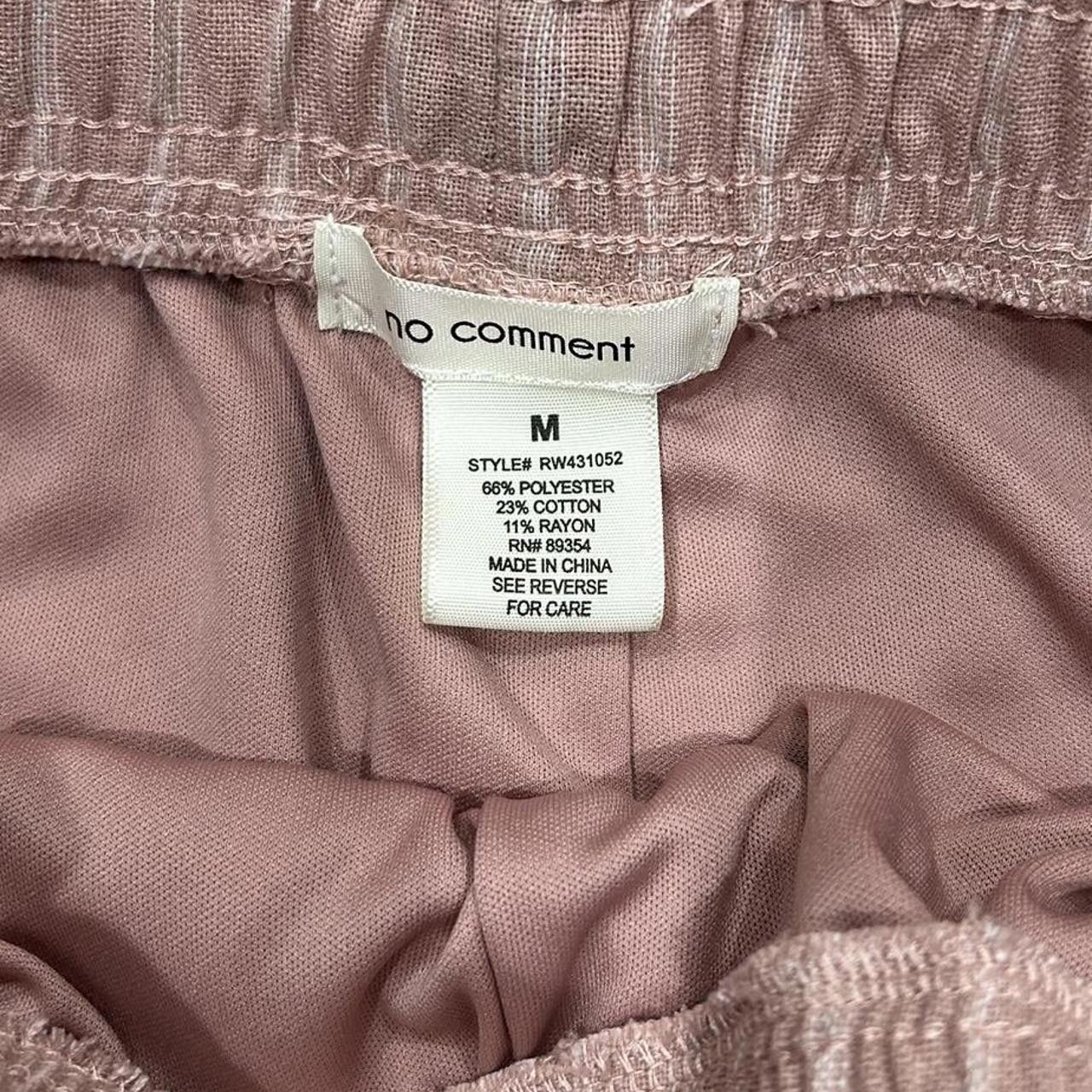 Designer No Comment Women's Pink and White Trousers Size 32" / US 10 / IT 46 - 3 Thumbnail