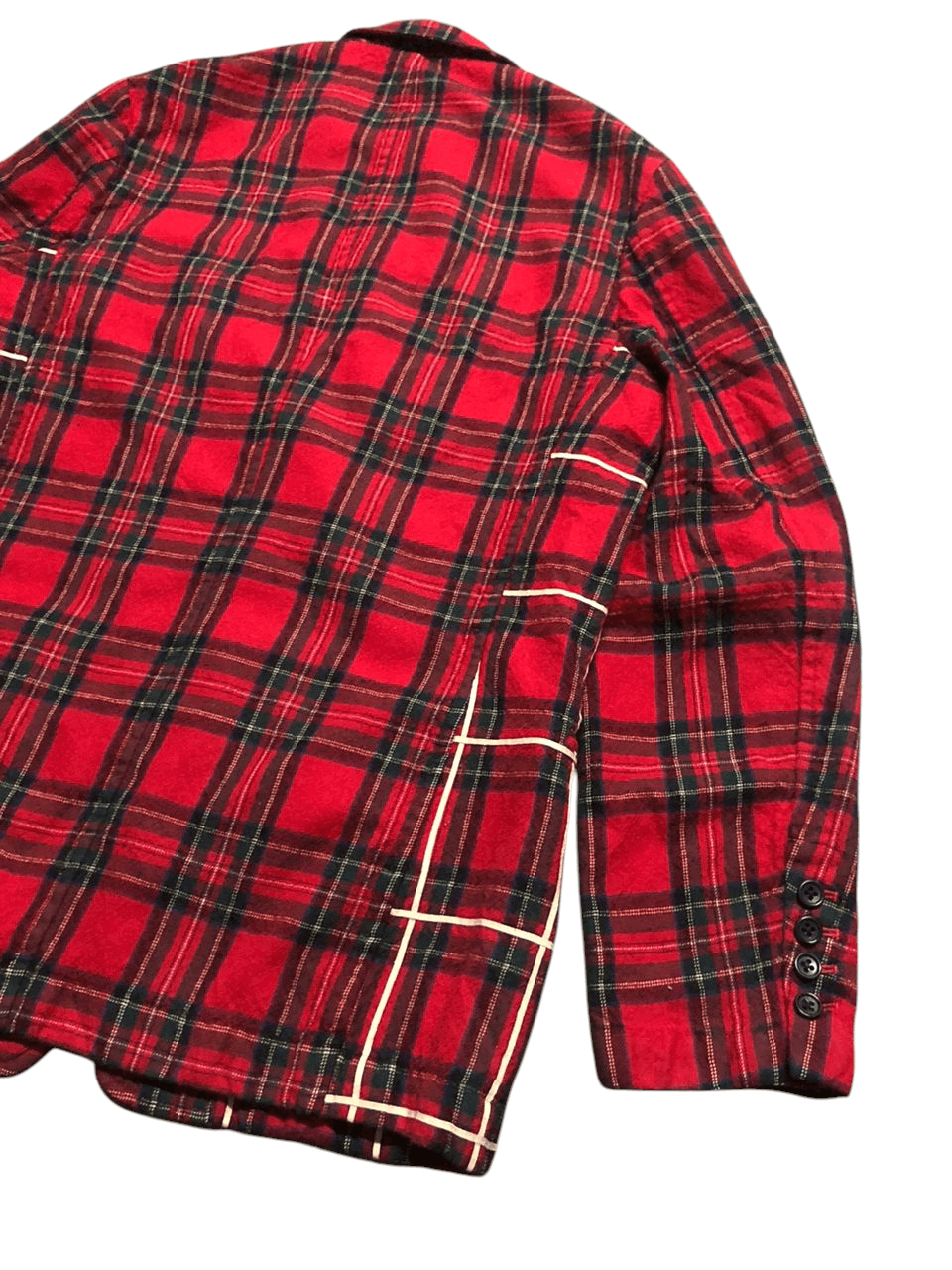 Yohji Yamamoto Vintage Yohji Yamamoto Y's For Men Wool Red Plaid Jacket Size US M / EU 48-50 / 2 - 9 Thumbnail