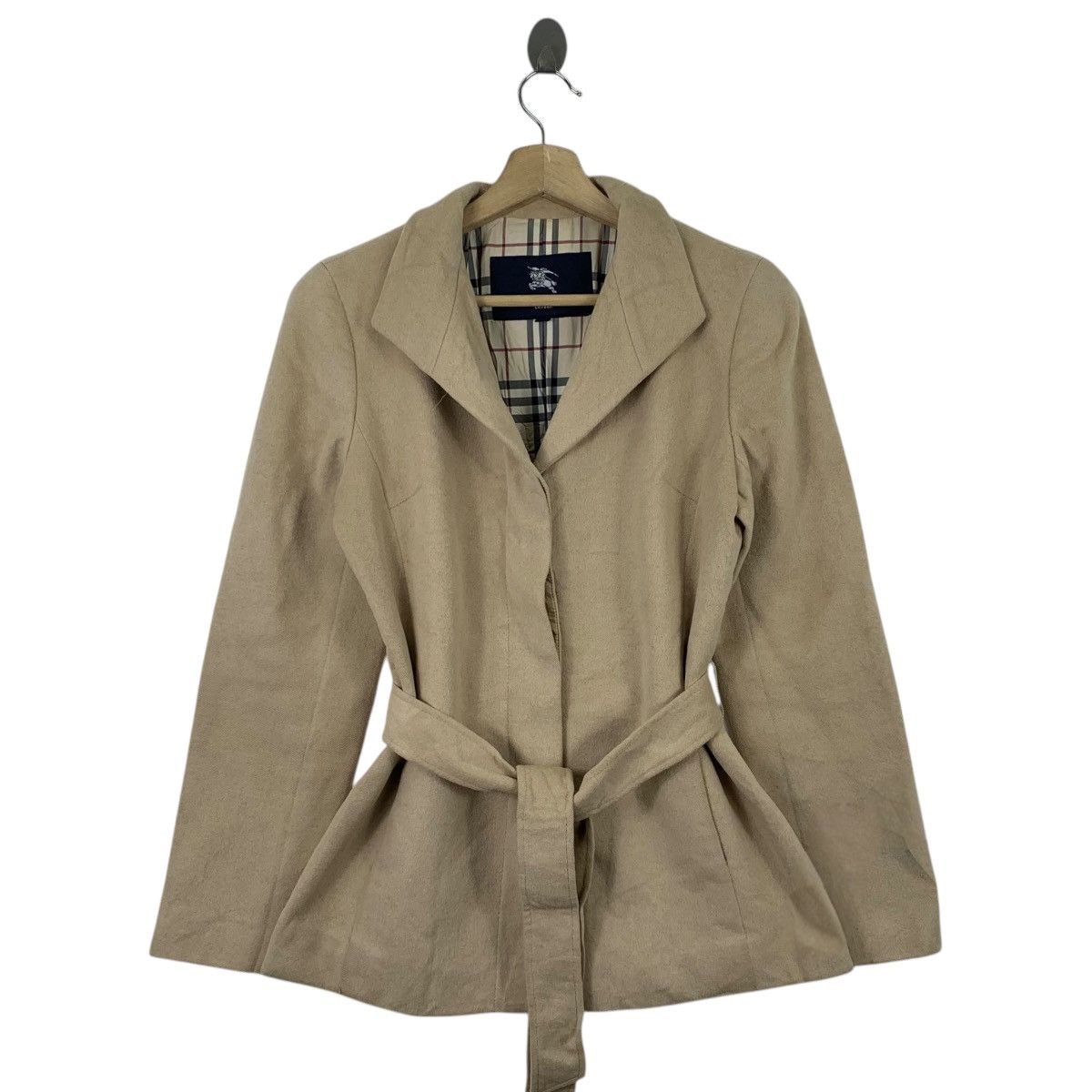 Burberry BURBERRY London Nova Check Designer Wool Blazer Coat Jacket Size S / US 4 / IT 40 - 1 Thumbnail
