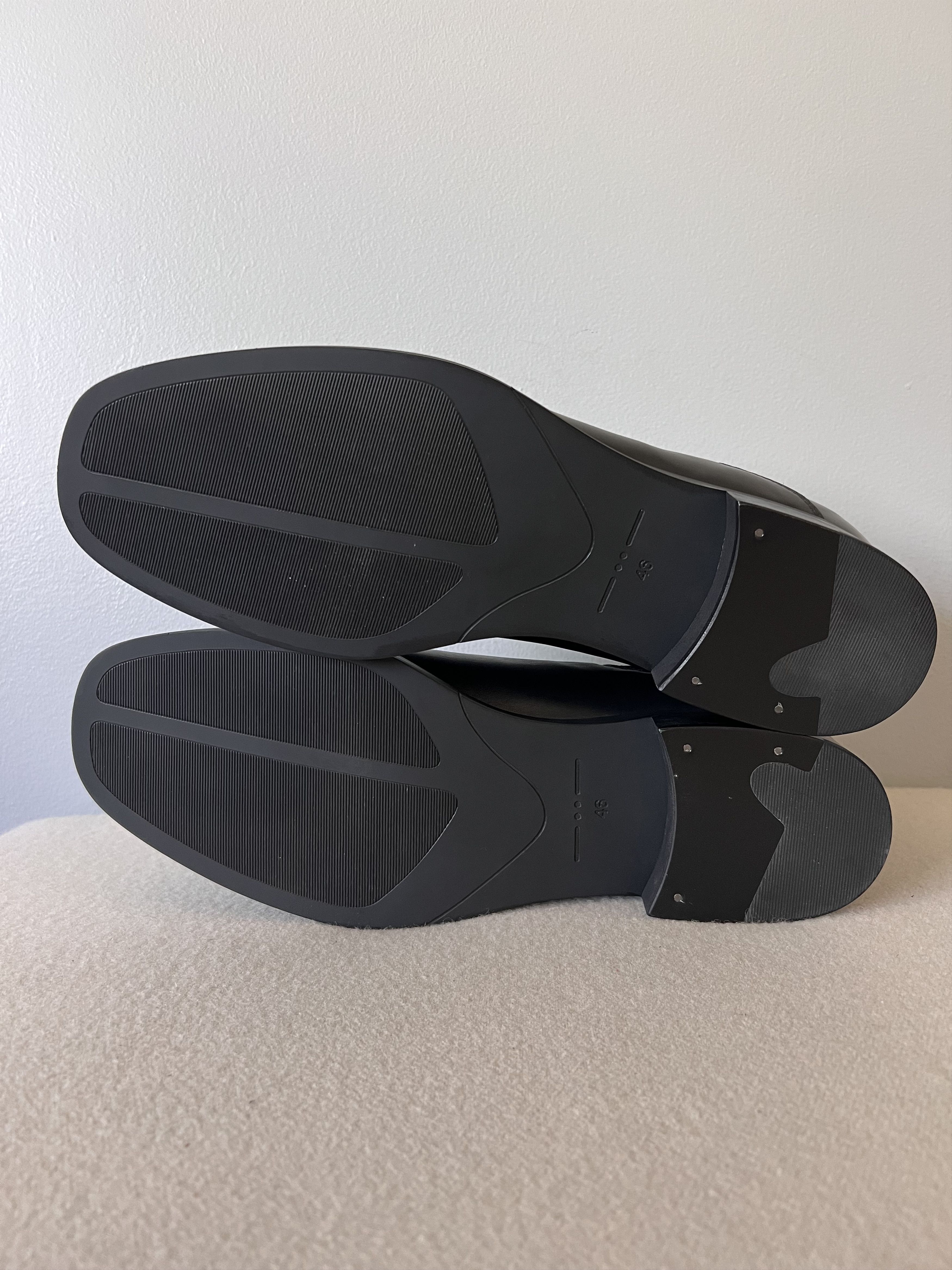 _J.L-A.L_ JLAL Perlin Chelsea Boots in Black Leather Size US 13 / EU 46 - 6 Thumbnail