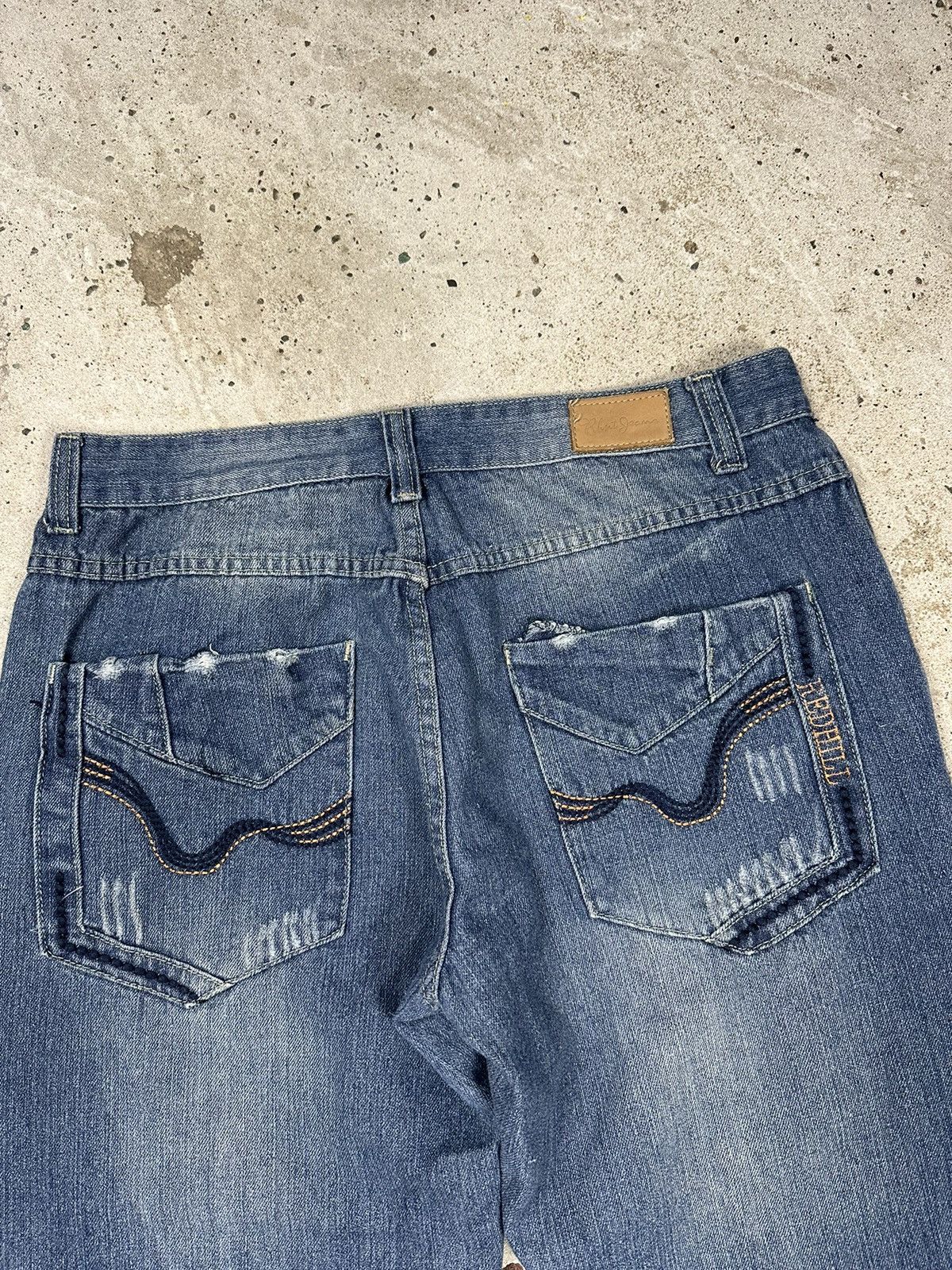 Japanese Brand × Vintage Vintage Y2K Japanese Reworked Baggy Denim Pants Jeans Size US 33 - 13 Thumbnail