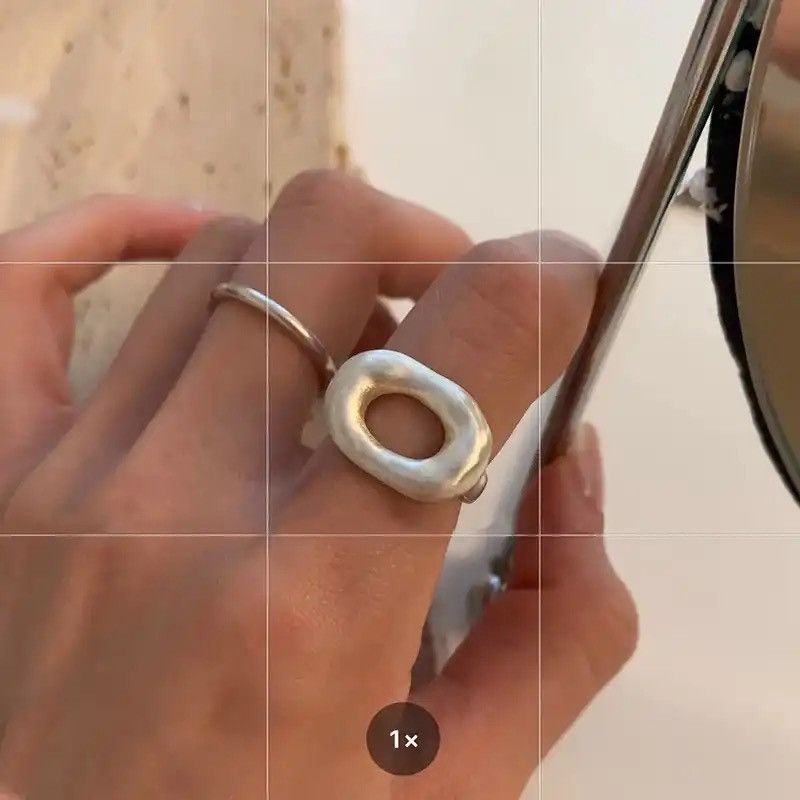 Jewelry × Sterling Silver × Vintage 925 Sterling Silver Simple Hollow Rings Size ONE SIZE - 2 Thumbnail