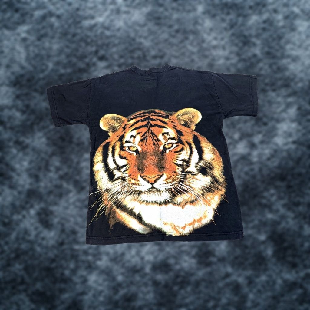 Gloverall VINTAGE Niagara Falls T Shirt Mens S Black 90s Tiger All Over Print Crew Neck Shirt Mens Small 90s Tigers Size US S / EU 44-46 / 1 - 1 Thumbnail