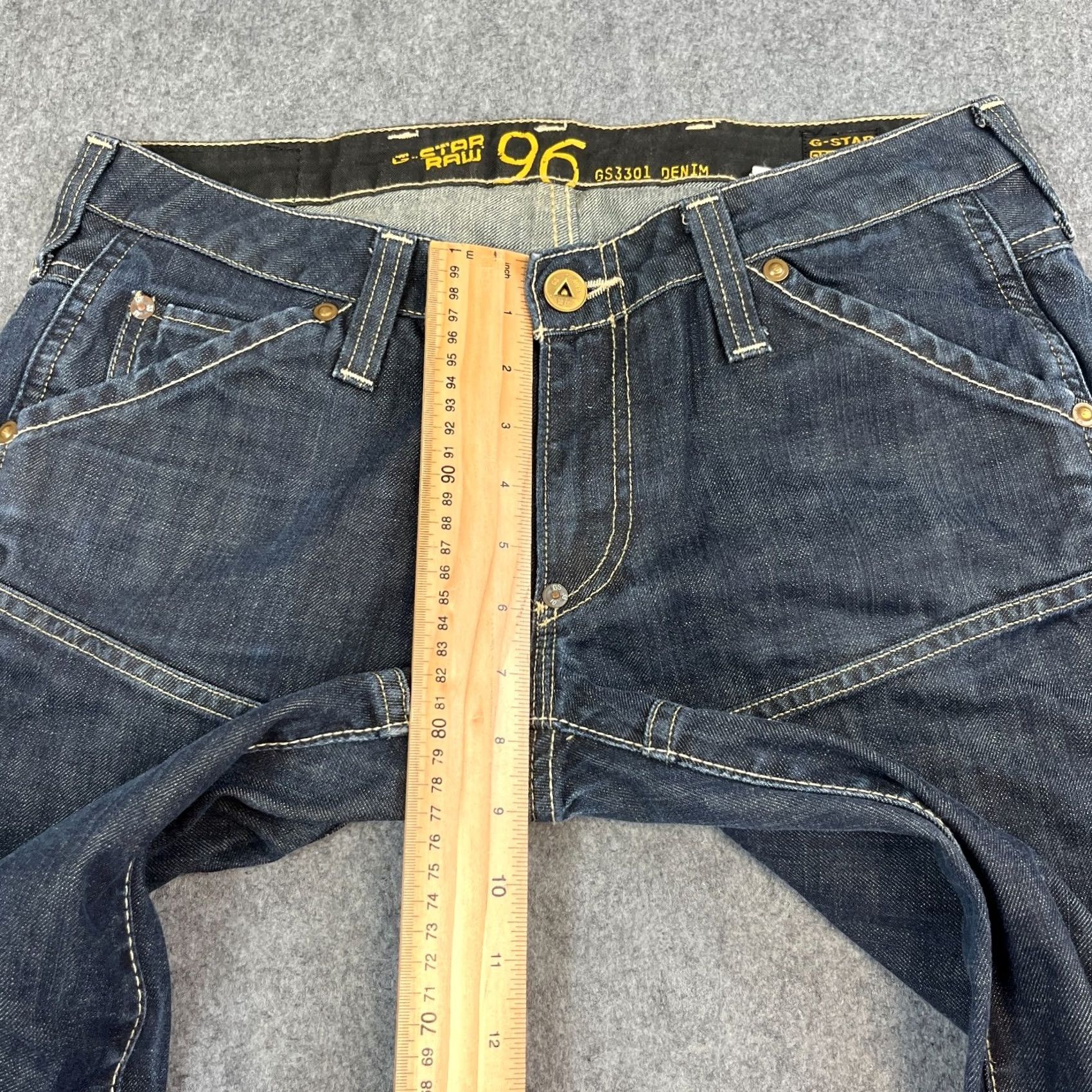 G-Star G-Star Jeans Tapered 31 32 Blue 5-Pocket Denim Regular Mens Vintage: No (adjusted for best fit; but must use original words only) Size US 31 - 5 Thumbnail