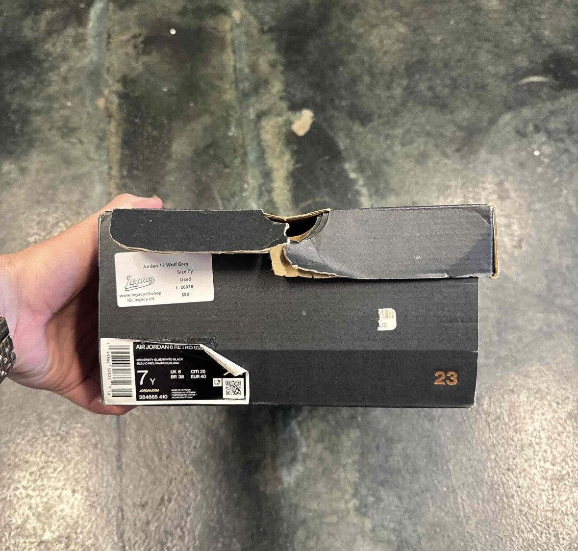 Nike Jordan 13 Wolf Grey GS Size US 7 / EU 40 - 7 Thumbnail