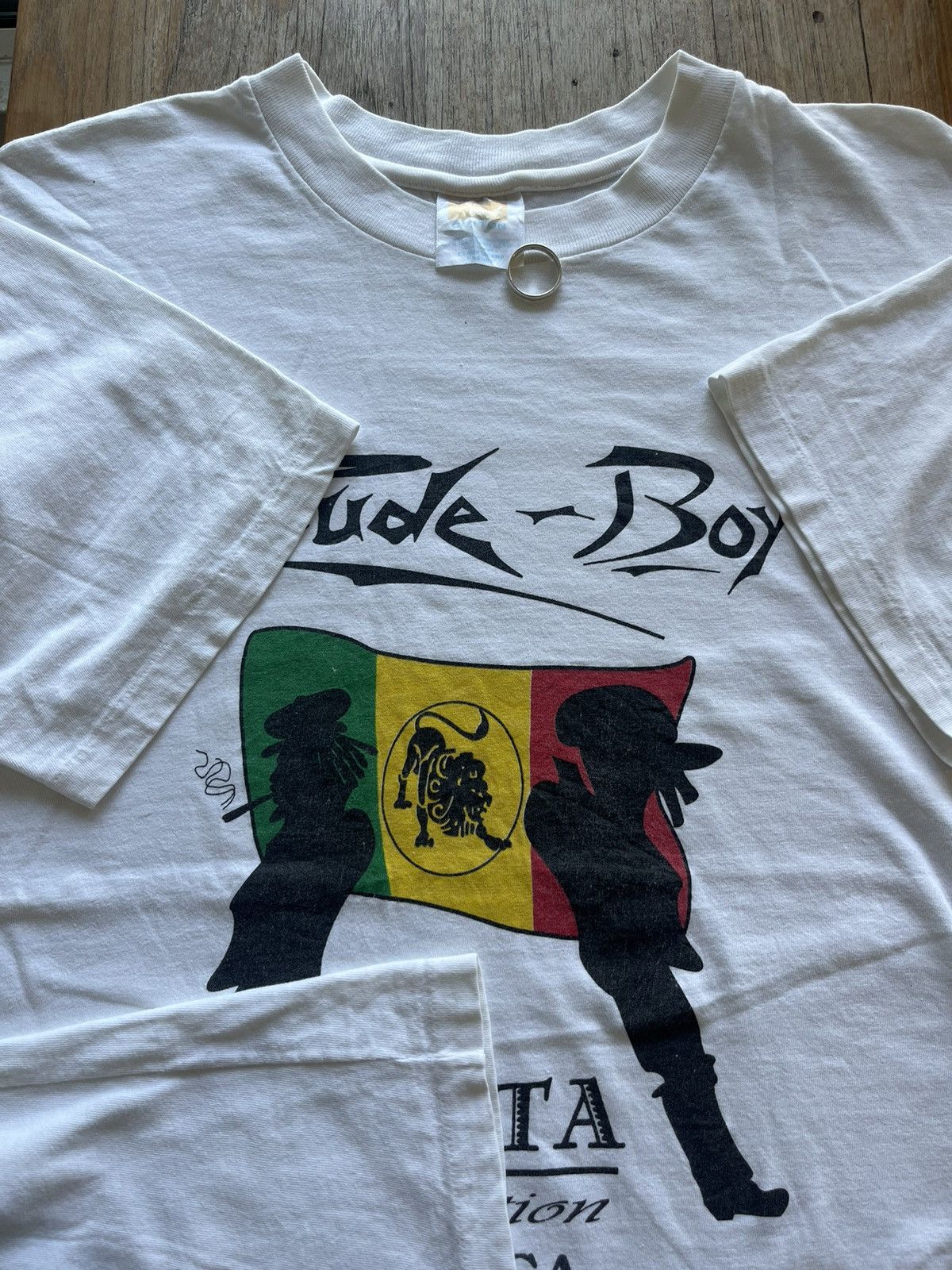 Bob Marley × Vintage Vintage Rude-Boy Rasta Collection Jamaica 1996’s Tshirt Size US L / EU 52-54 / 3 - 6 Thumbnail