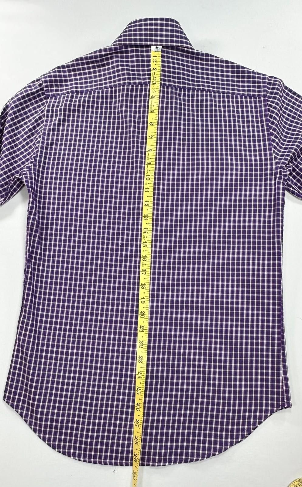 Other Bristol Bull Fitted 100% Cotton Button Up Purple Mens Small Size US S / EU 44-46 / 1 - 4 Thumbnail