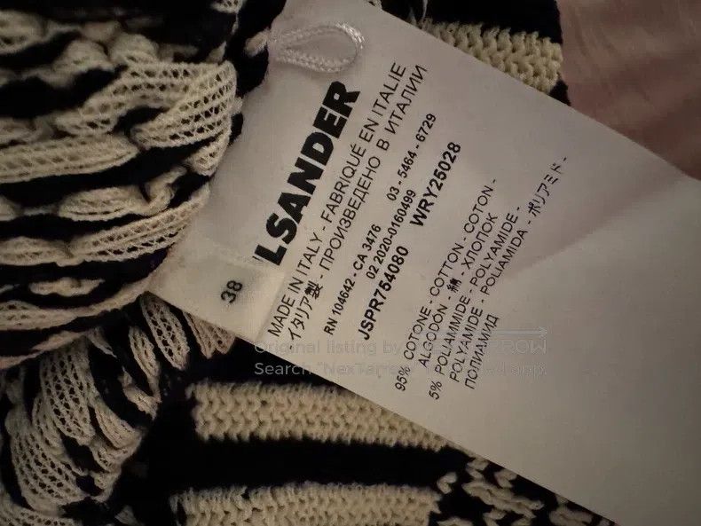 Jil Sander Jil Sander size 38 Black and white knitted sweater Size M / US 6-8 / IT 42-44 - 4 Thumbnail