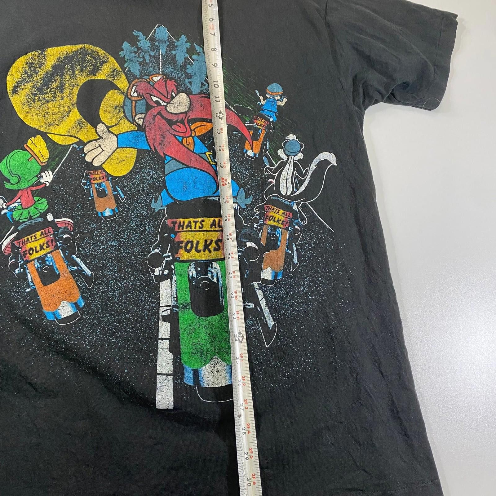 Other Vintage 1993 Looney Tunes Motorcycle Double-Sided T-Shirt Size US M / EU 48-50 / 2 - 6 Thumbnail