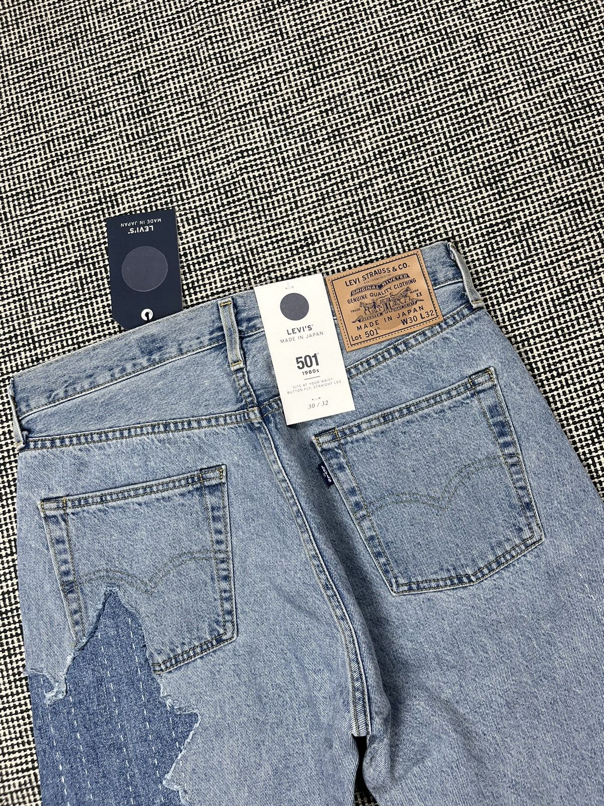Levi's Made & Crafted Levi’s 501 made & crafted made in Japan sashiko jeans Size US 30 / EU 46 - 3 Thumbnail