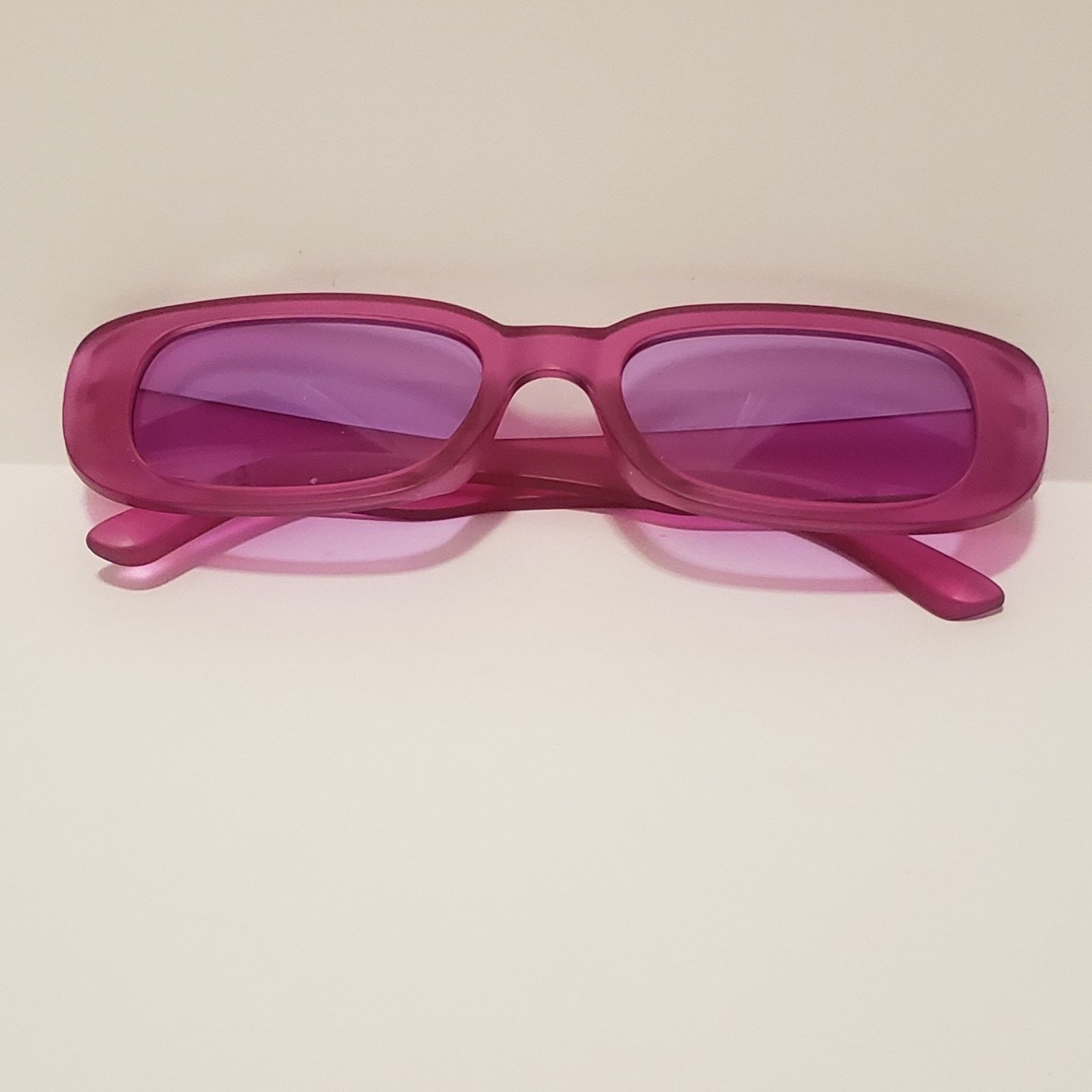 Other Y2k Retro Square Magenta Sunglasses #28S Size ONE SIZE - 5 Thumbnail