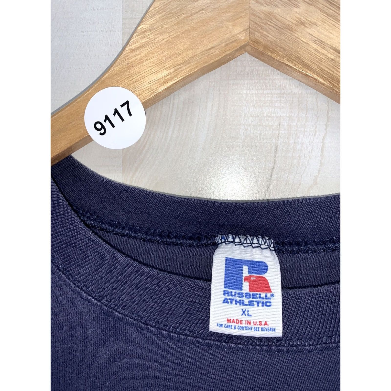 Russell Athletic VINTAGE Russell Athletic Michigan Mens Graphic T Shirt XL USA Made-9117 Blue Cotton Crew Neck Short Sleeve Sports Graphic Print Men Size US XL / EU 56 / 4 - 2 Thumbnail