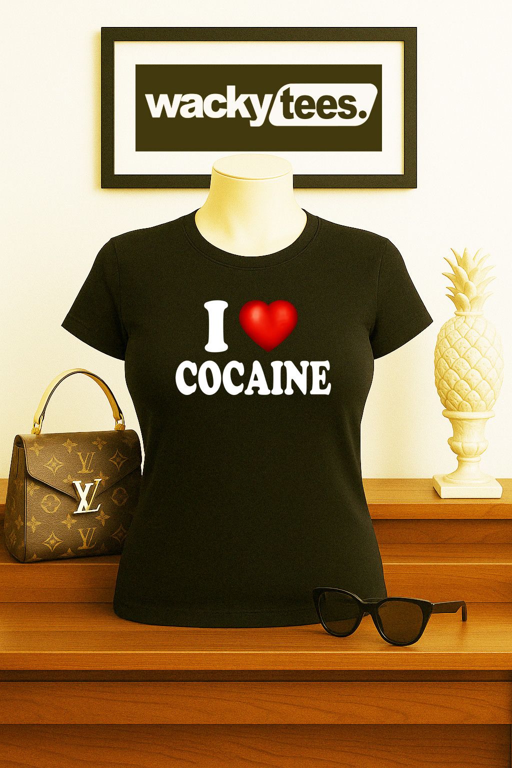 Other I Love Coke Yeyo I Heart Nose Candy Adult Graphic Tee Shirt Size US L / EU 52-54 / 3 - 4 Thumbnail