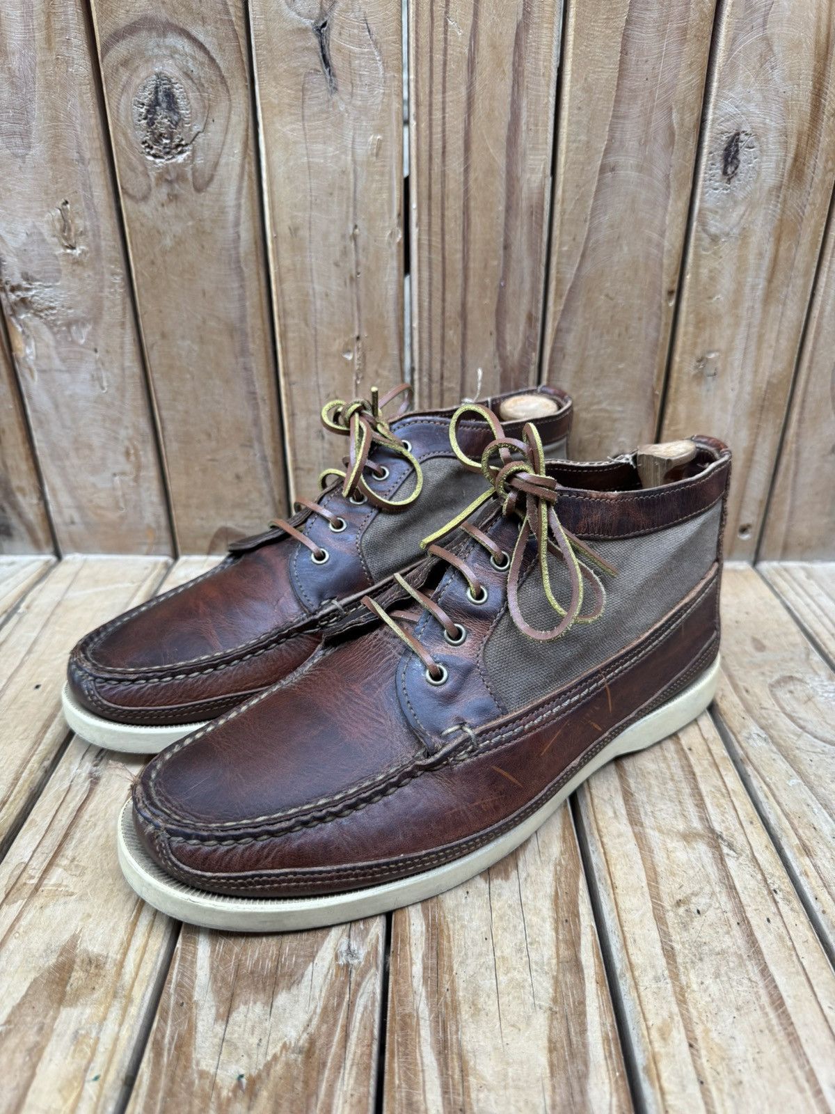 Red Wing Red Wing 9190 waxed Canvas leather chukka boots US 9 E UK 8 Size US 9 / EU 42 - 7 Thumbnail