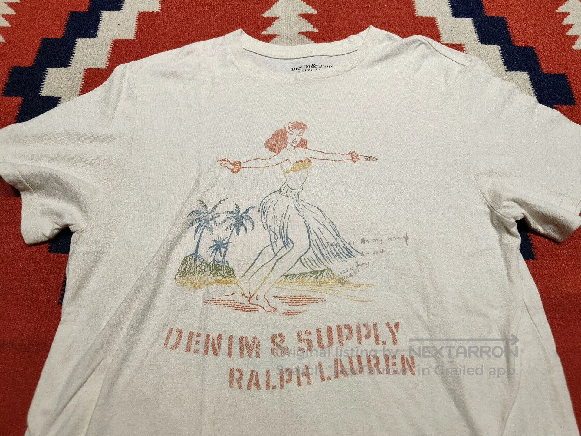 RRL Ralph Lauren Ralph Lauren Women's Vintage Hawaii T-Shirt. Size M / US 6-8 / IT 42-44 - 2 Thumbnail
