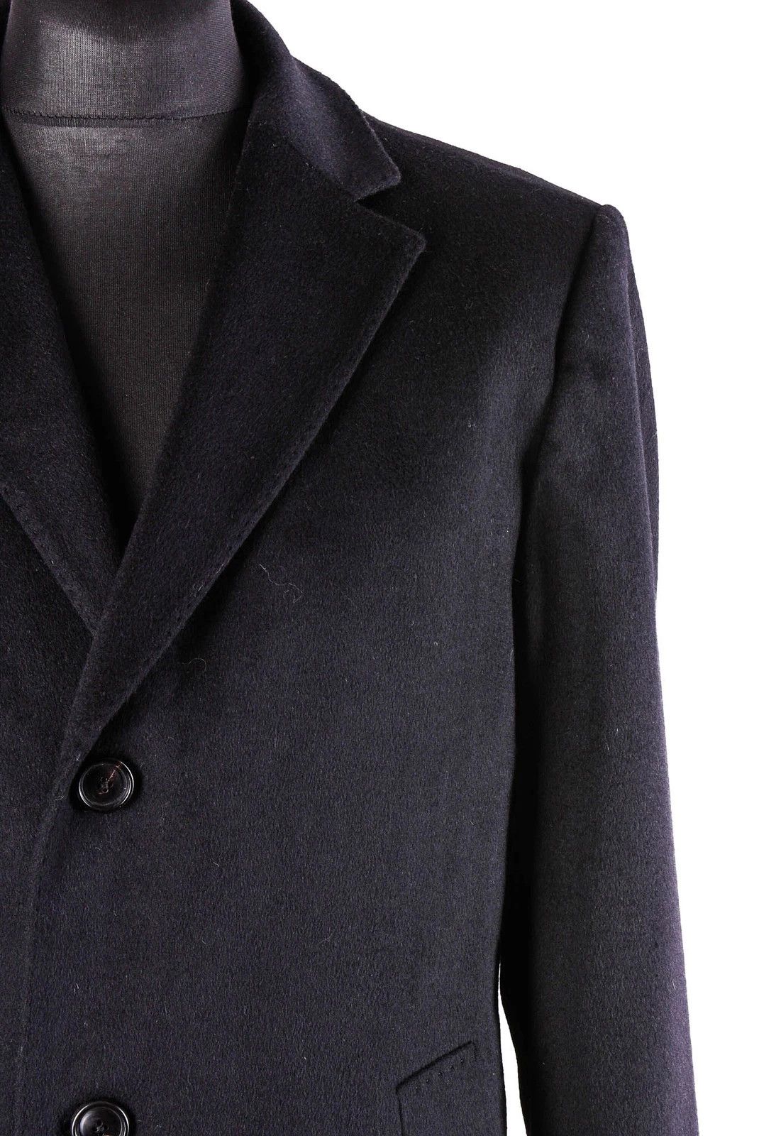 Baldessarini Baldessarini Classic Black Overcoat Long Button Coat Size US L / EU 52-54 / 3 - 2 Thumbnail