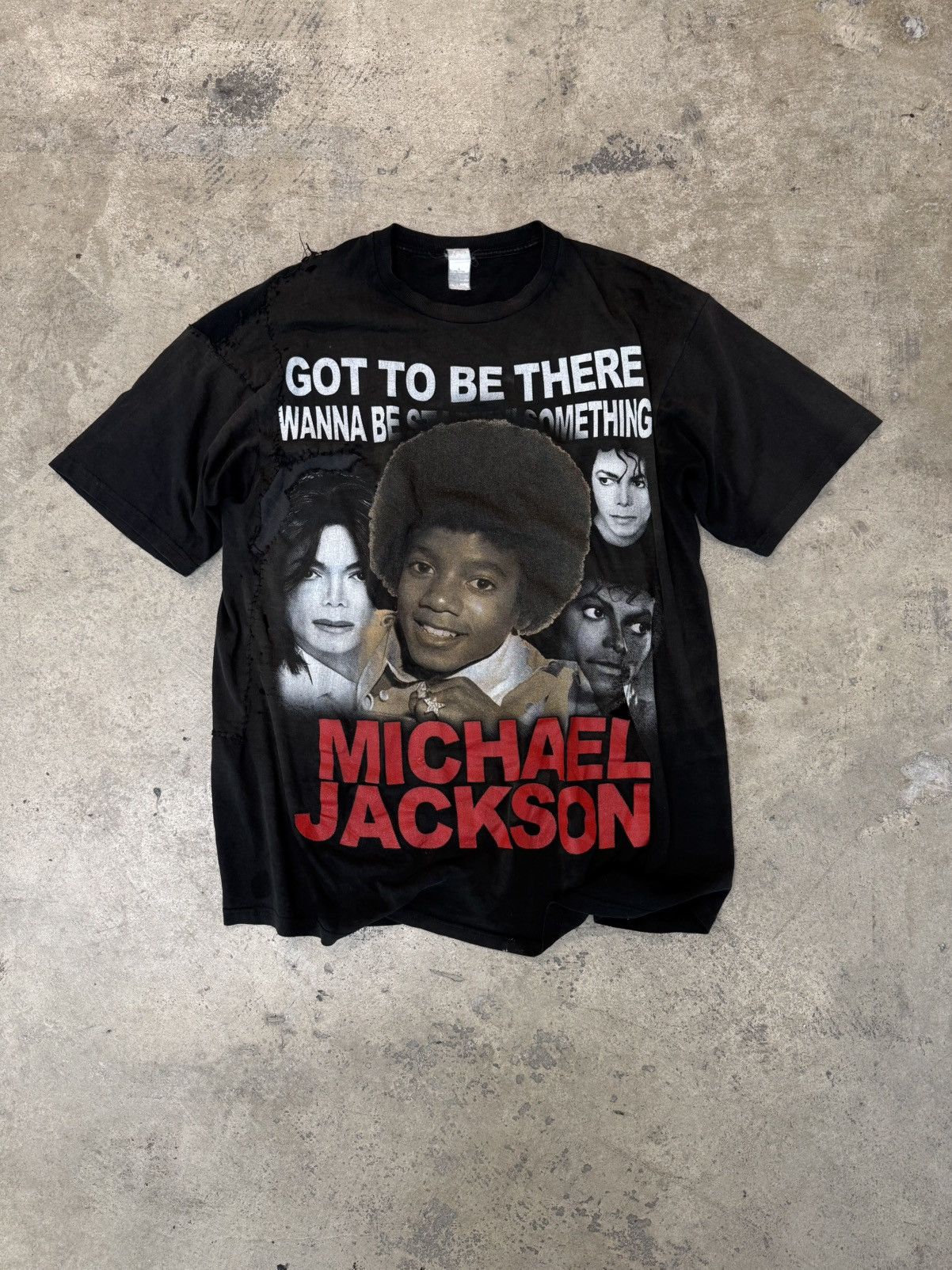 Vintage Vintage Repaired Michal Jackson Tee Size US L / EU 52-54 / 3 - 1 Thumbnail