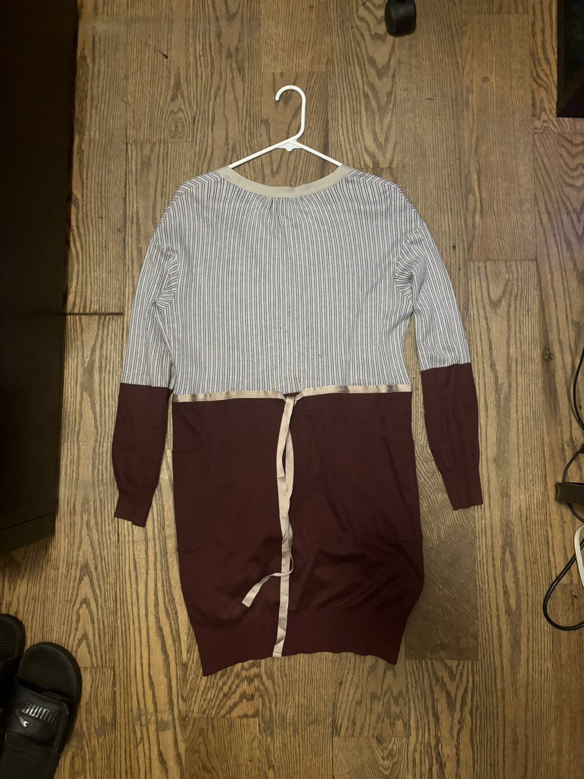 Undercover undercover burgundy and white striped cardigan Size US S / EU 44-46 / 1 - 3 Thumbnail