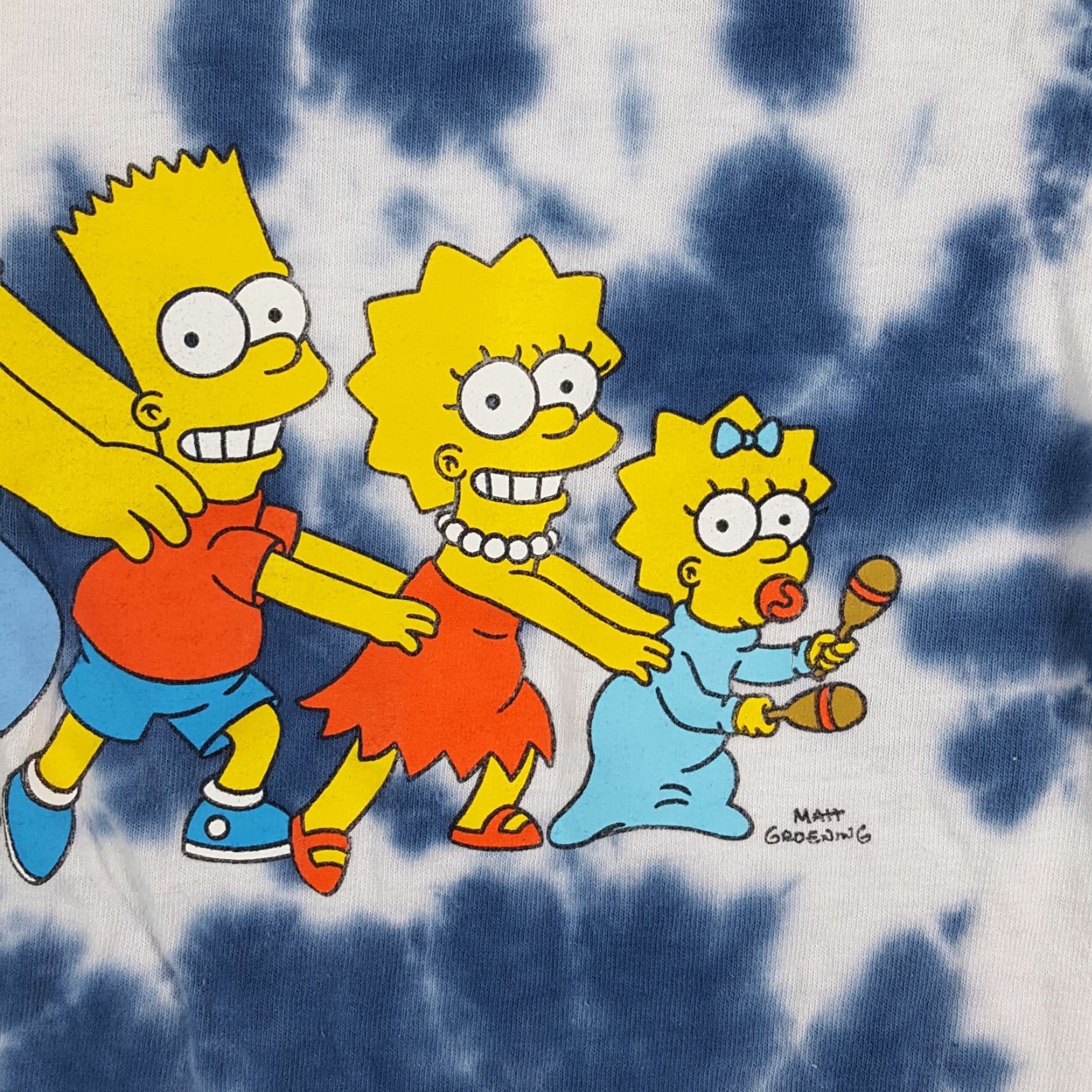 Vintage VINTAGE The Simpsons Tie-Dye T-Shirt Size Small Retro 90s Cartoon TV Promo Men’s Blue Size US S / EU 44-46 / 1 - 3 Thumbnail