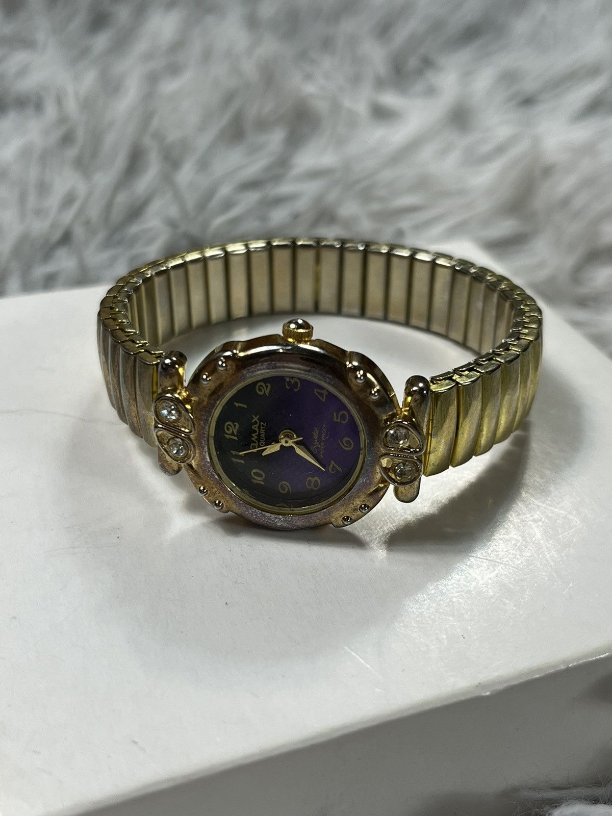 Jewelry Omax Gold & Purple Ladies’ Bracelet Watch – Japanese Brand Size ONE SIZE - 14 Thumbnail