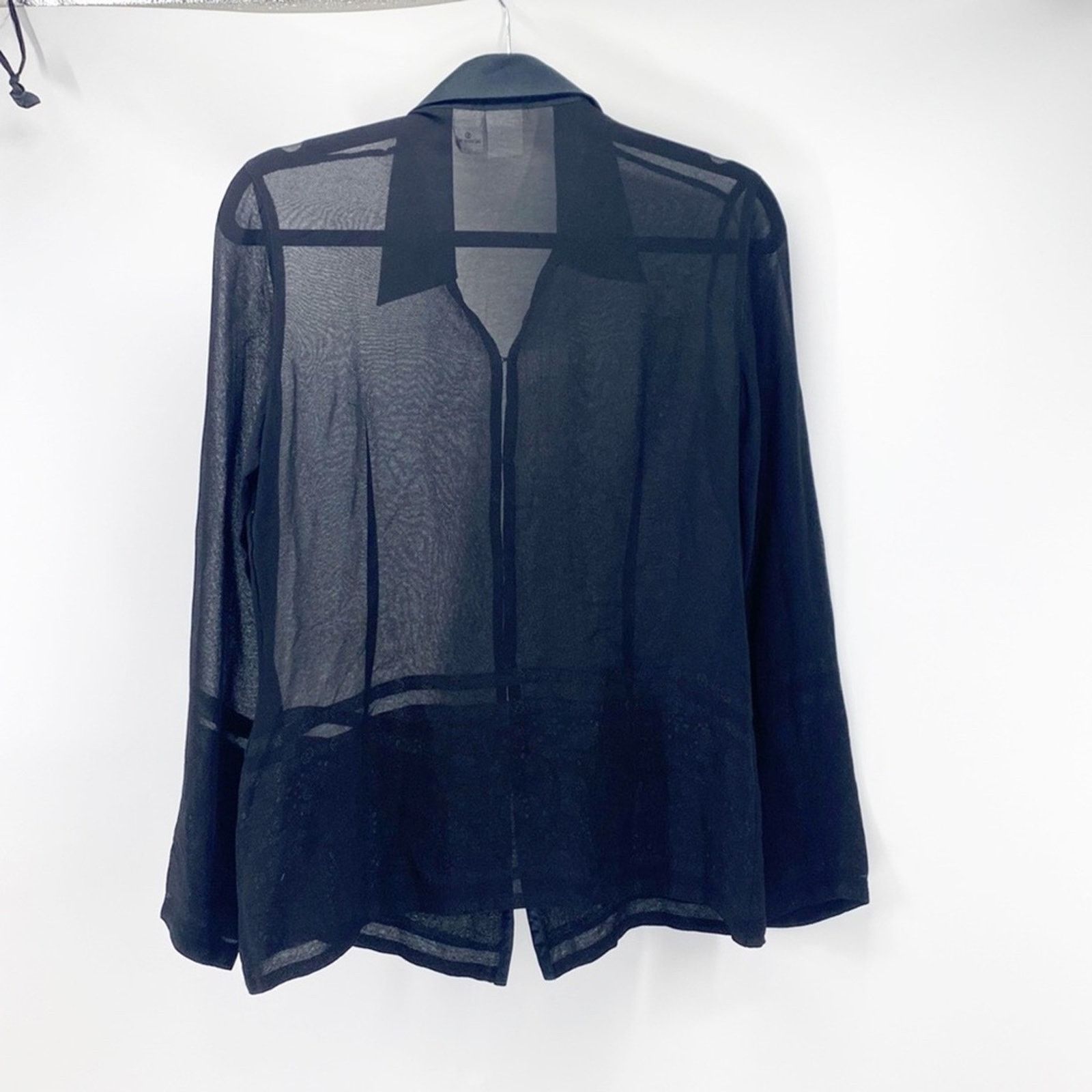 Armani Exchange Armani Exchange sheet satin black on black embroidered 90s Size M / US 6-8 / IT 42-44 - 7 Thumbnail