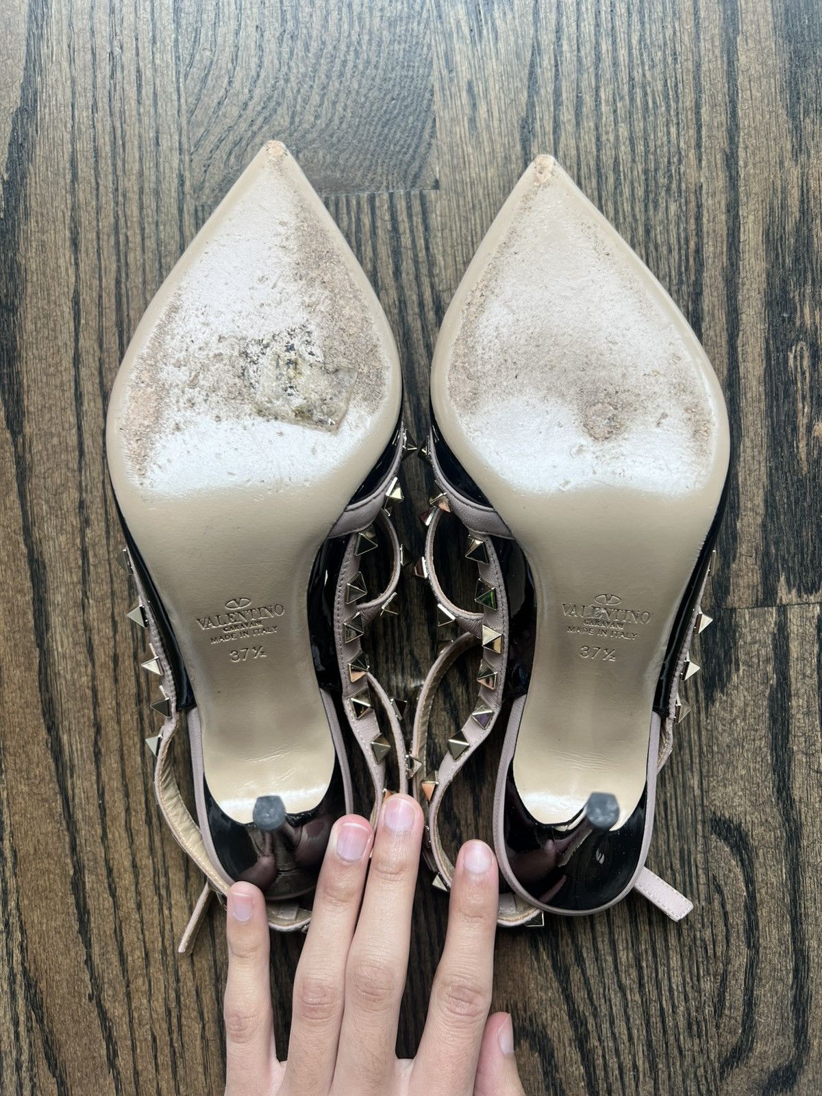 Valentino Valentino RockStud Ankle Heels Size US 7.5 / IT 37.5 - 3 Thumbnail