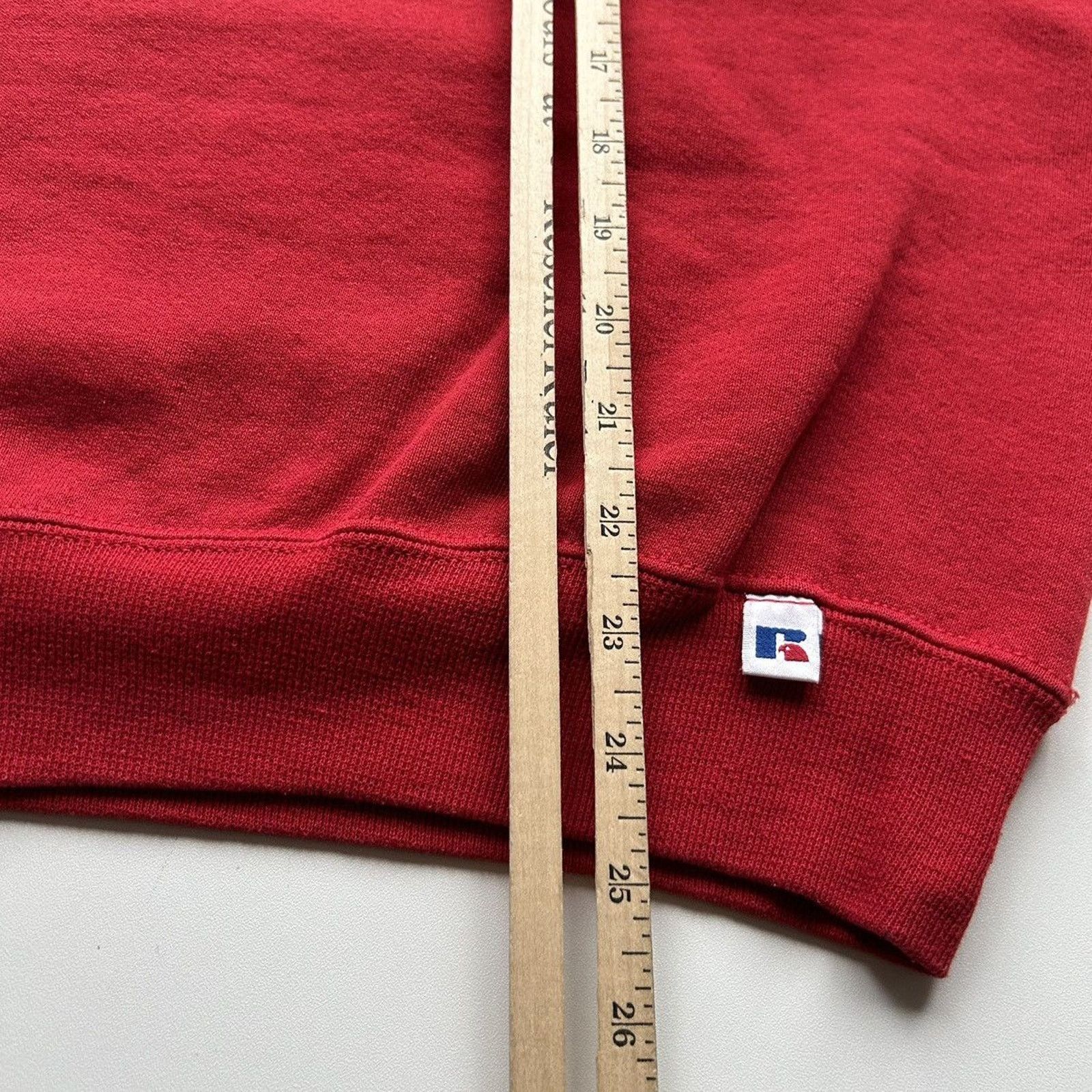 Russell Athletic Vintage 90s Russell Athletic Red Blank Basic Crewneck Medium Size US M / EU 48-50 / 2 - 6 Thumbnail